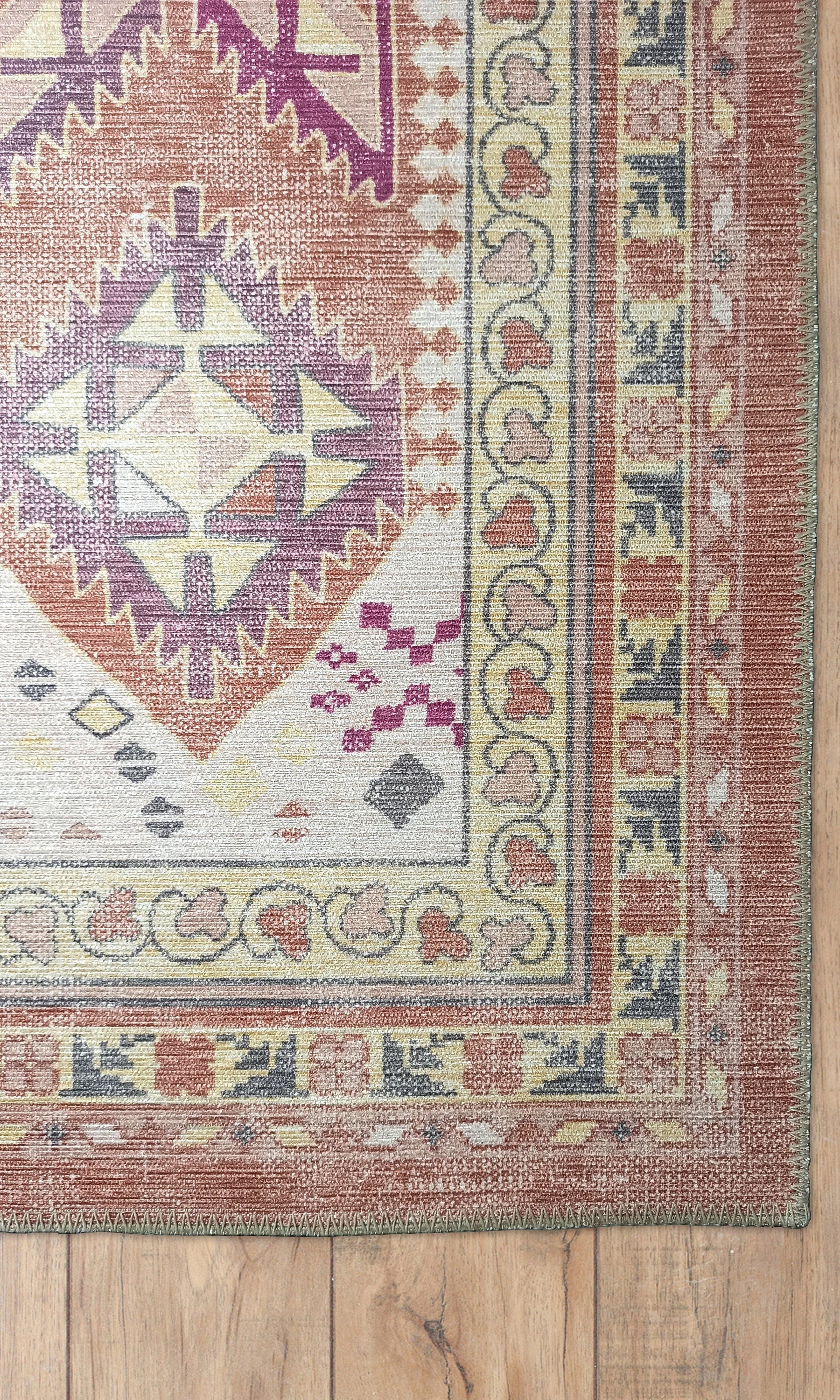 Louane Soft Herki Brown Vintage Rug