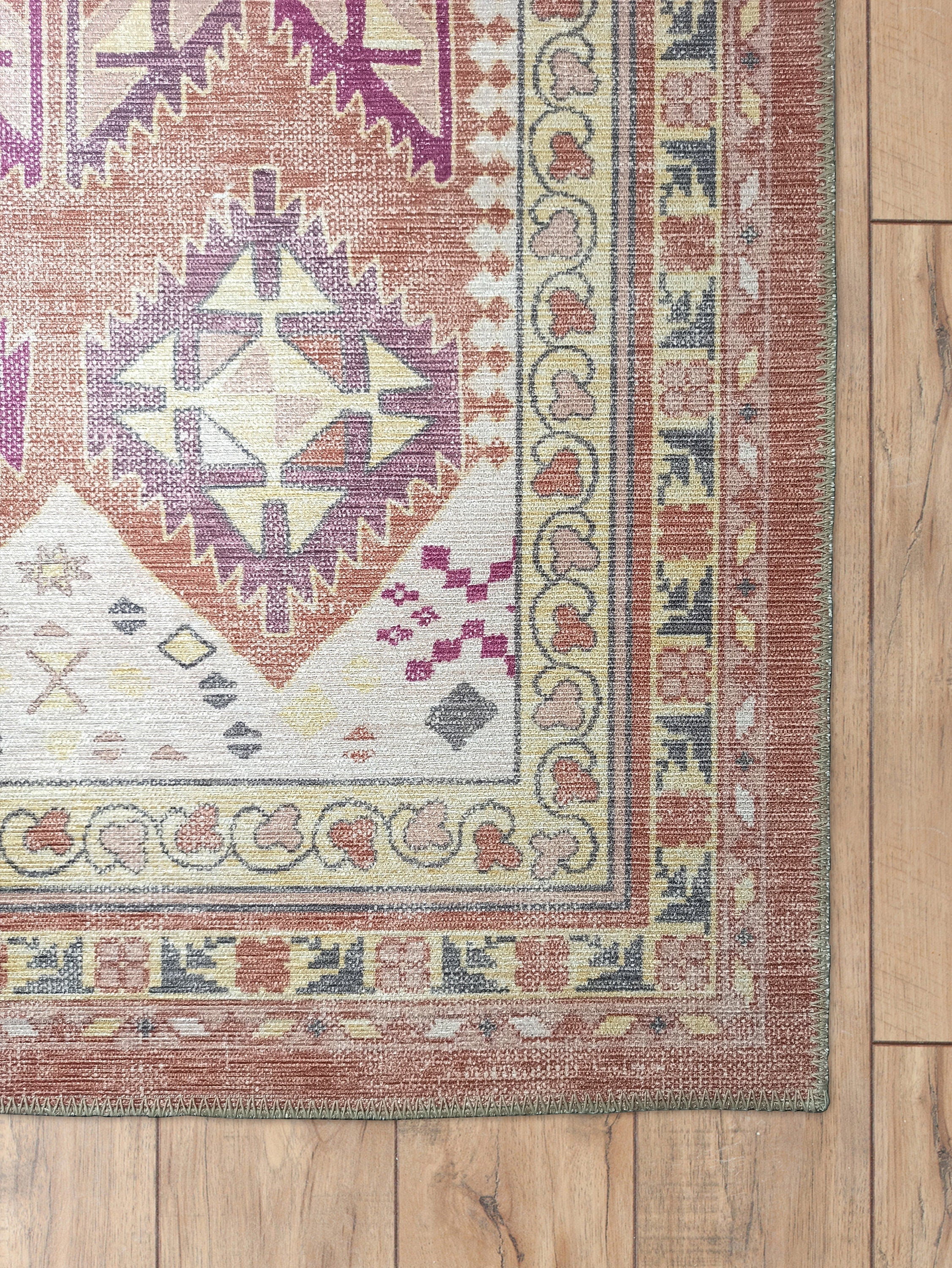 Louane Soft Herki Brown Vintage Rug