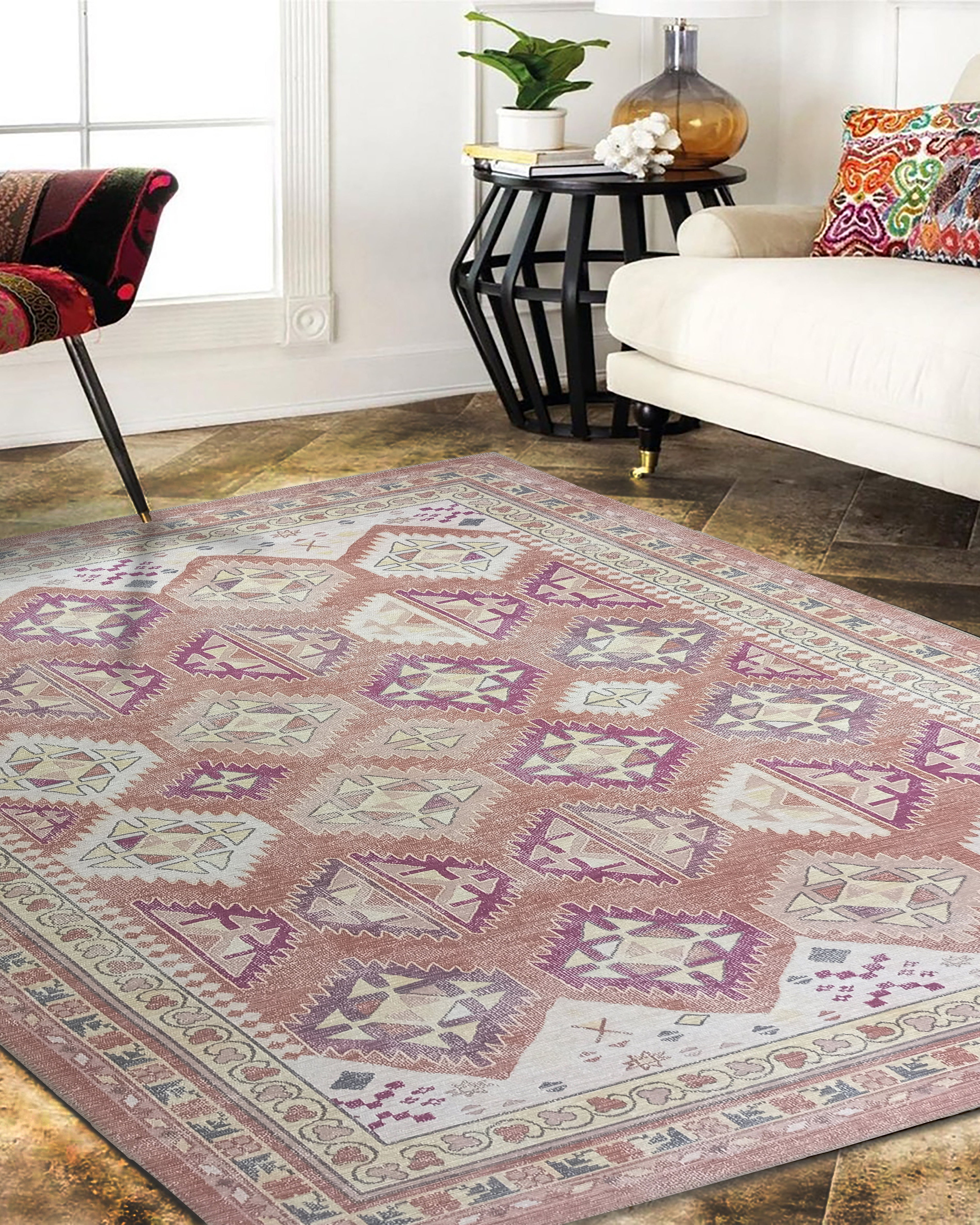 Louane Soft Herki Brown Vintage Rug