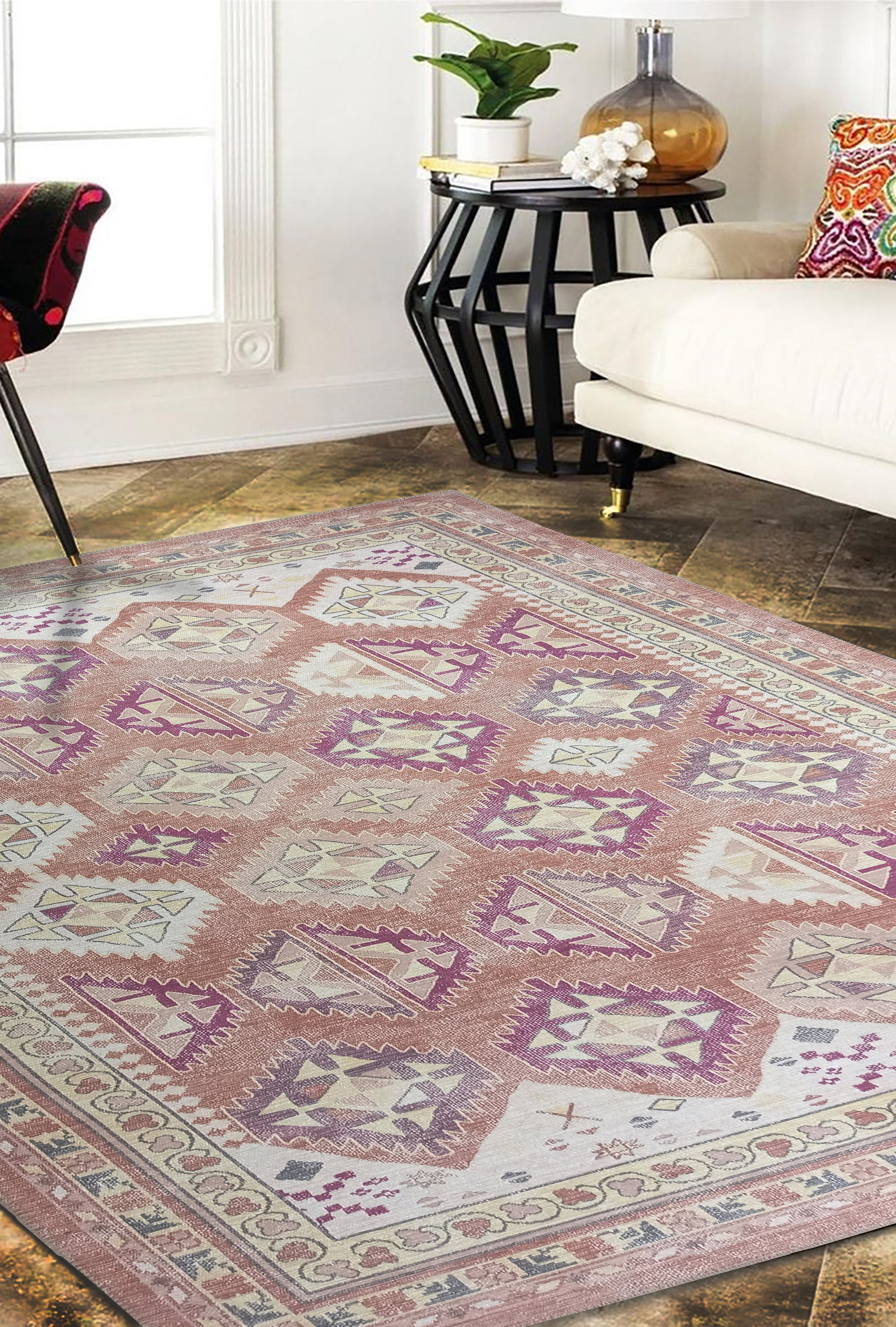 Louane Soft Herki Brown Vintage Rug