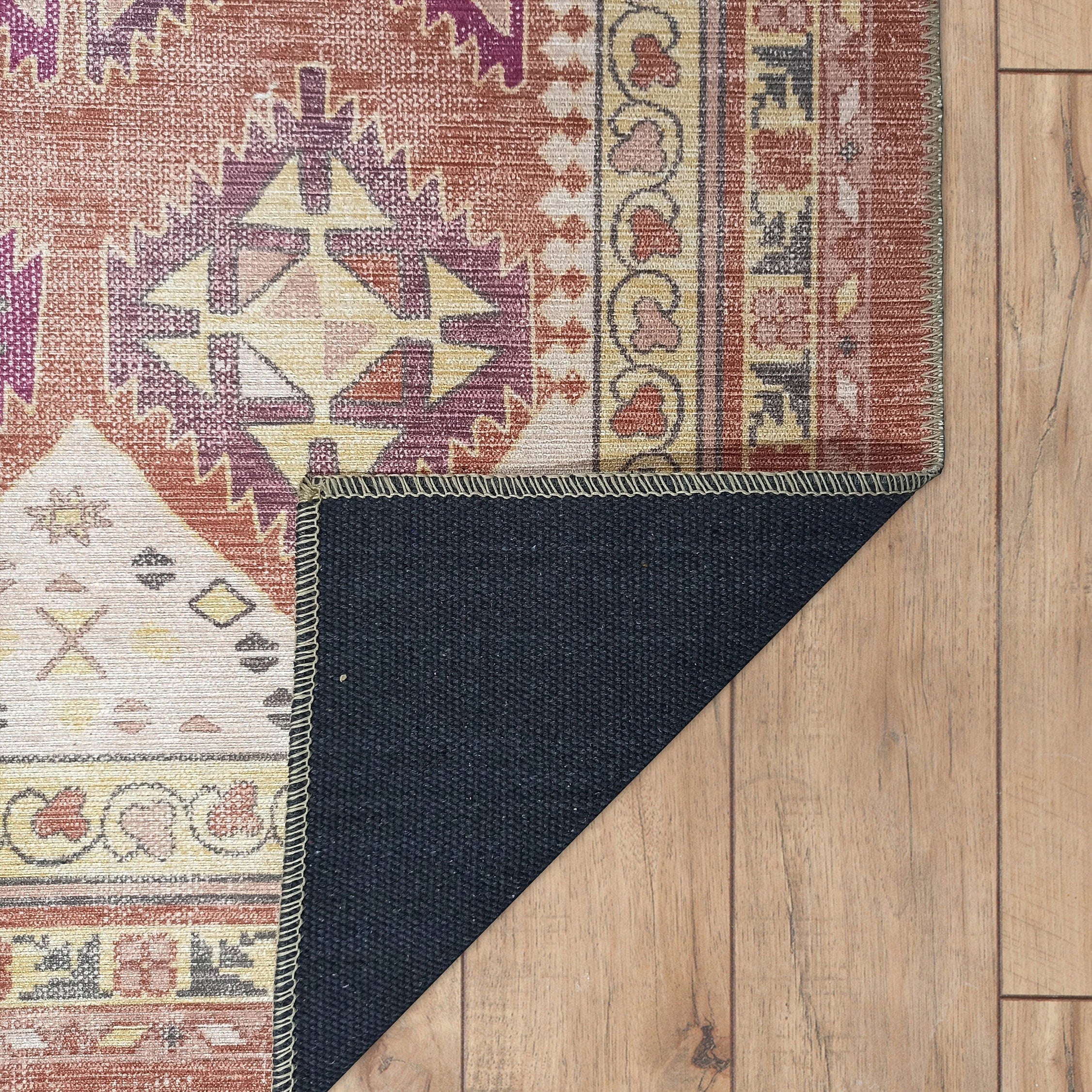 Louane Soft Herki Brown Vintage Rug