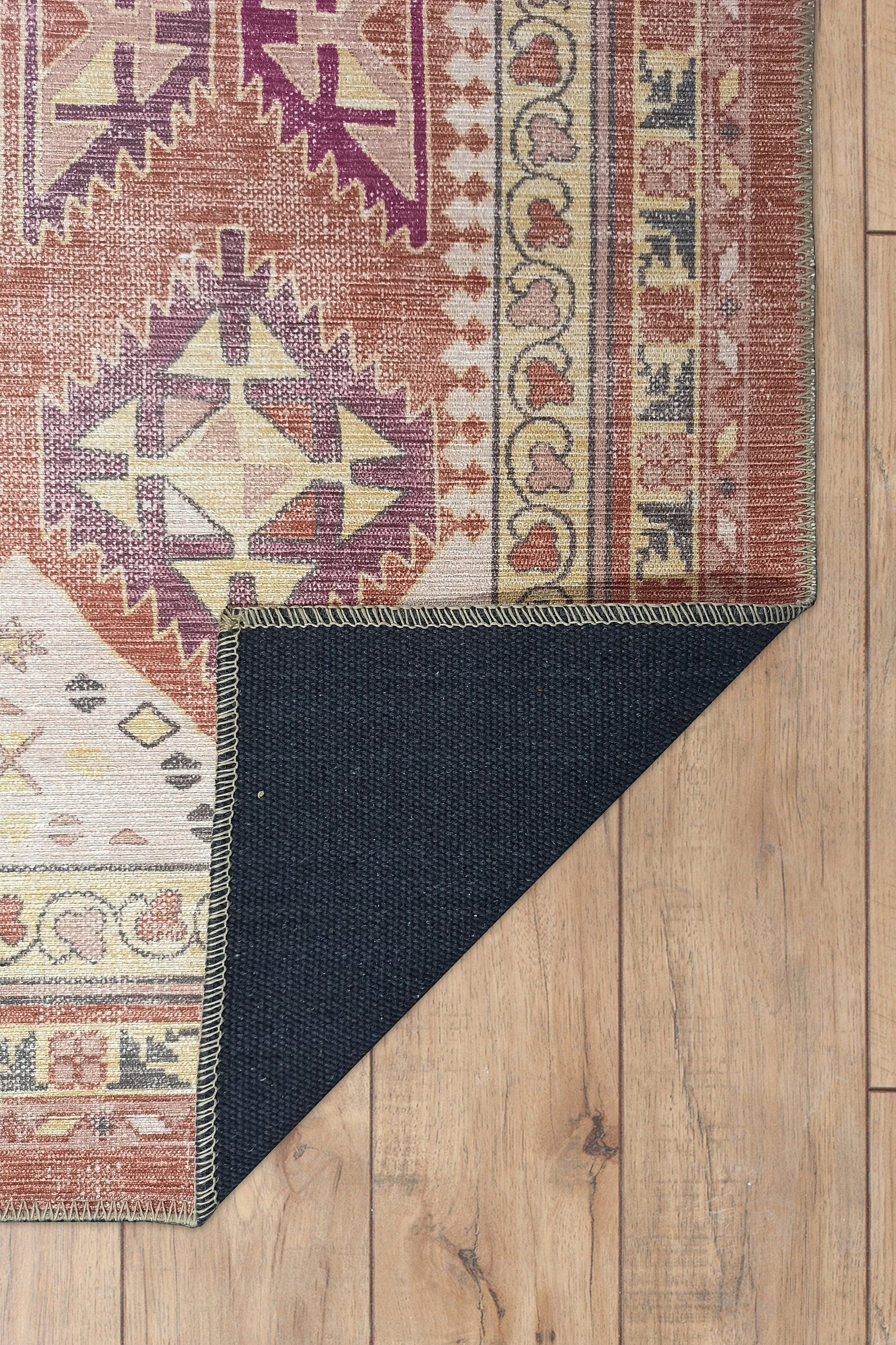 Louane Soft Herki Brown Vintage Rug