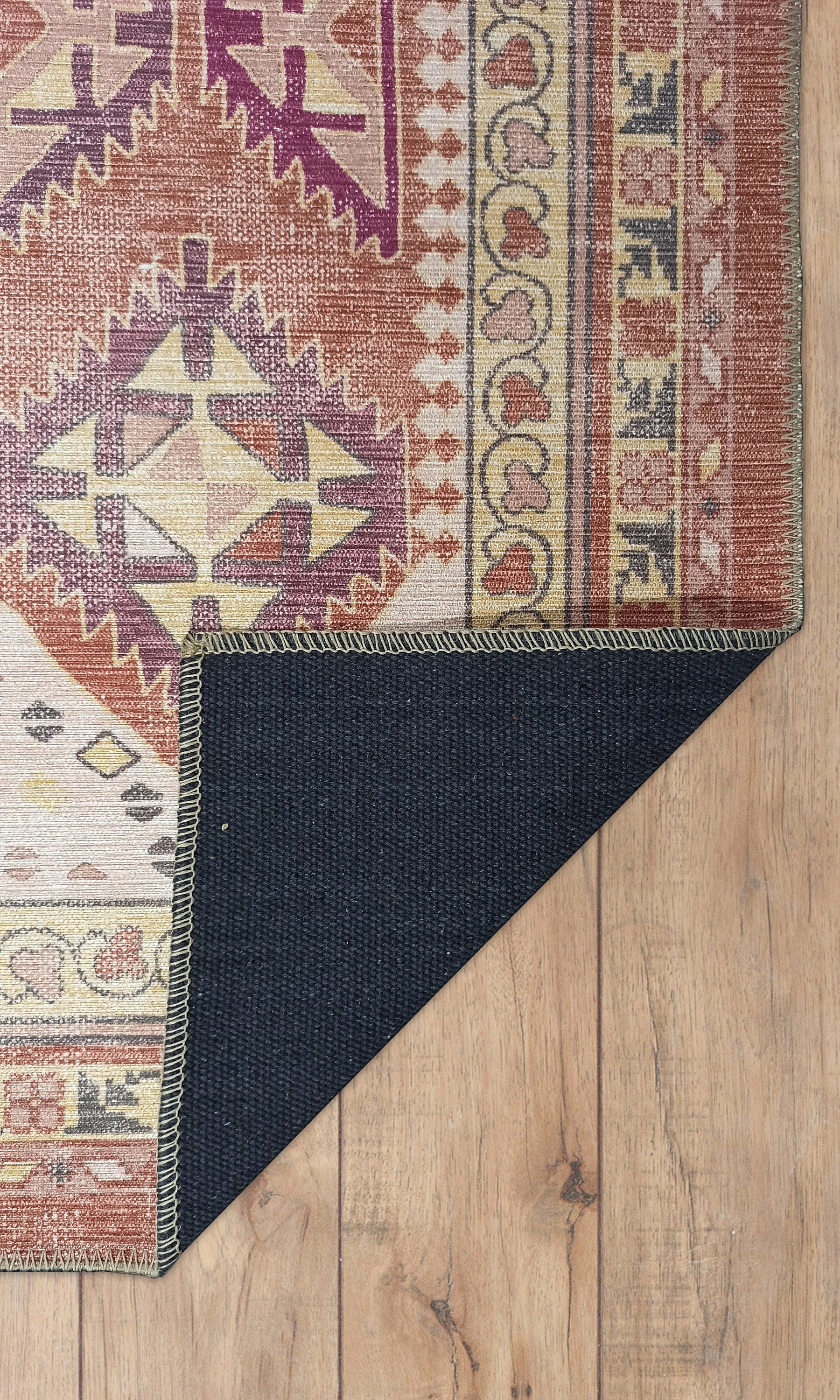 Louane Soft Herki Brown Vintage Rug