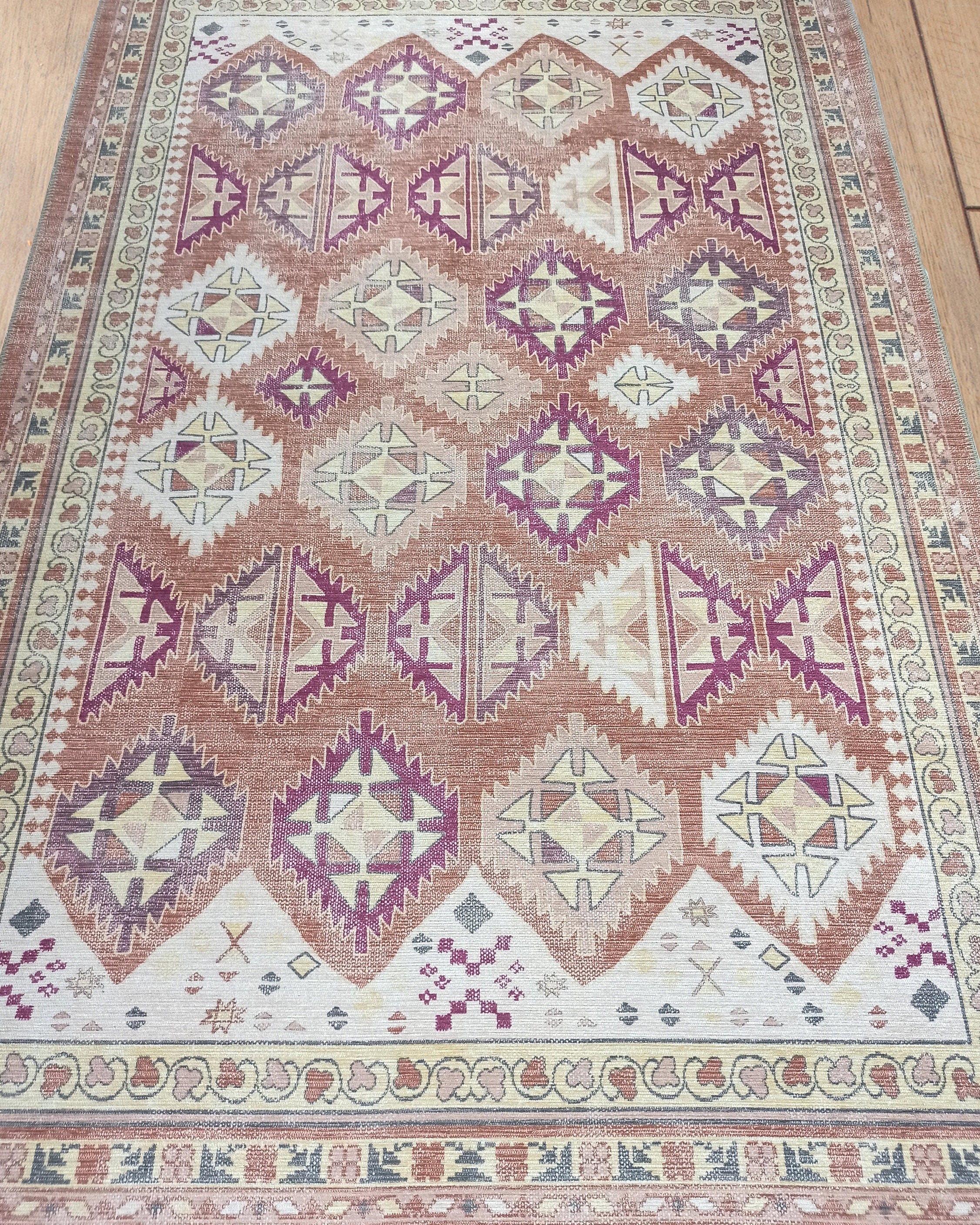 Louane Soft Herki Brown Vintage Rug