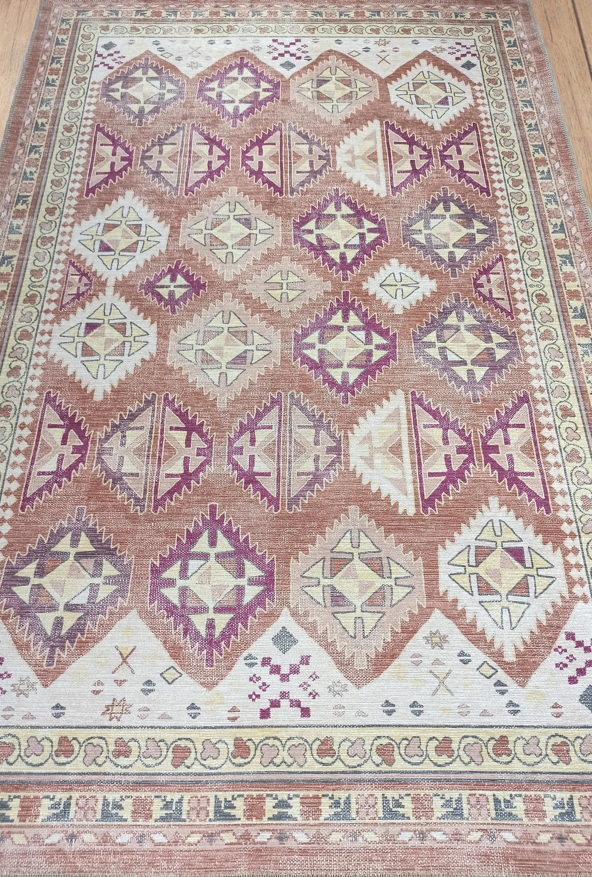 Louane Soft Herki Brown Vintage Rug
