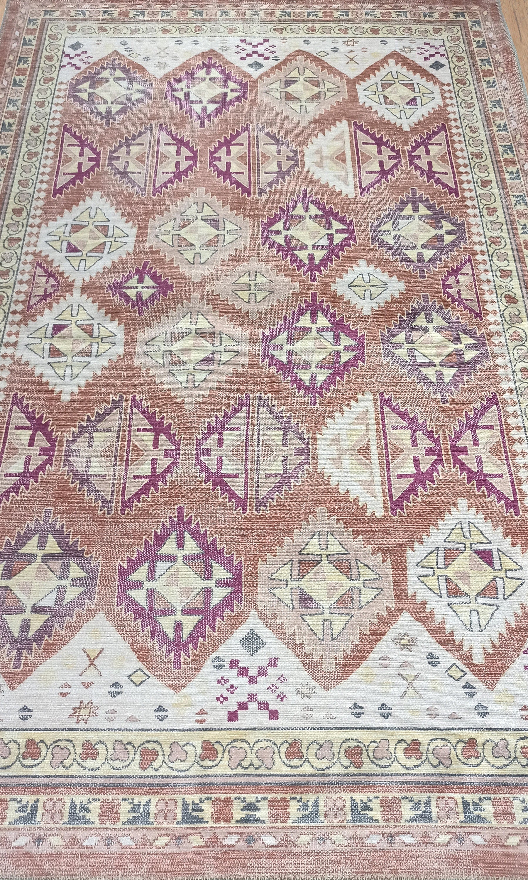 Louane Soft Herki Brown Vintage Rug