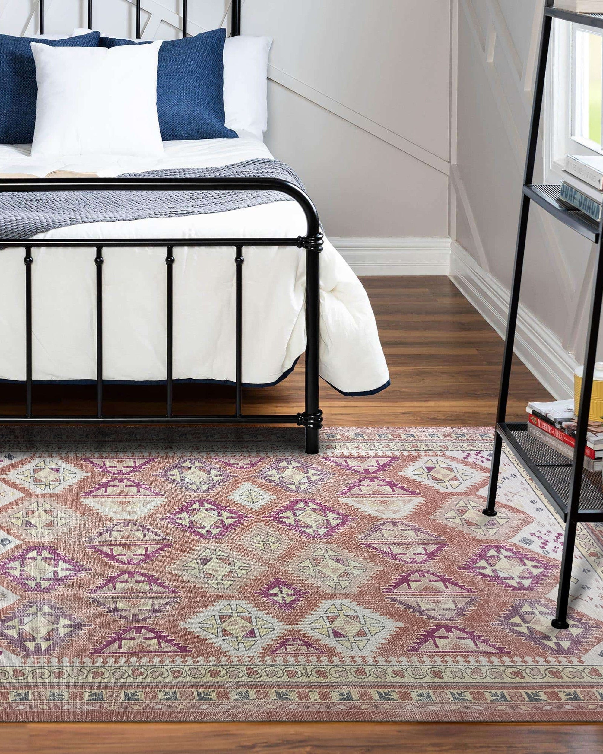 Louane Soft Herki Brown Vintage Rug