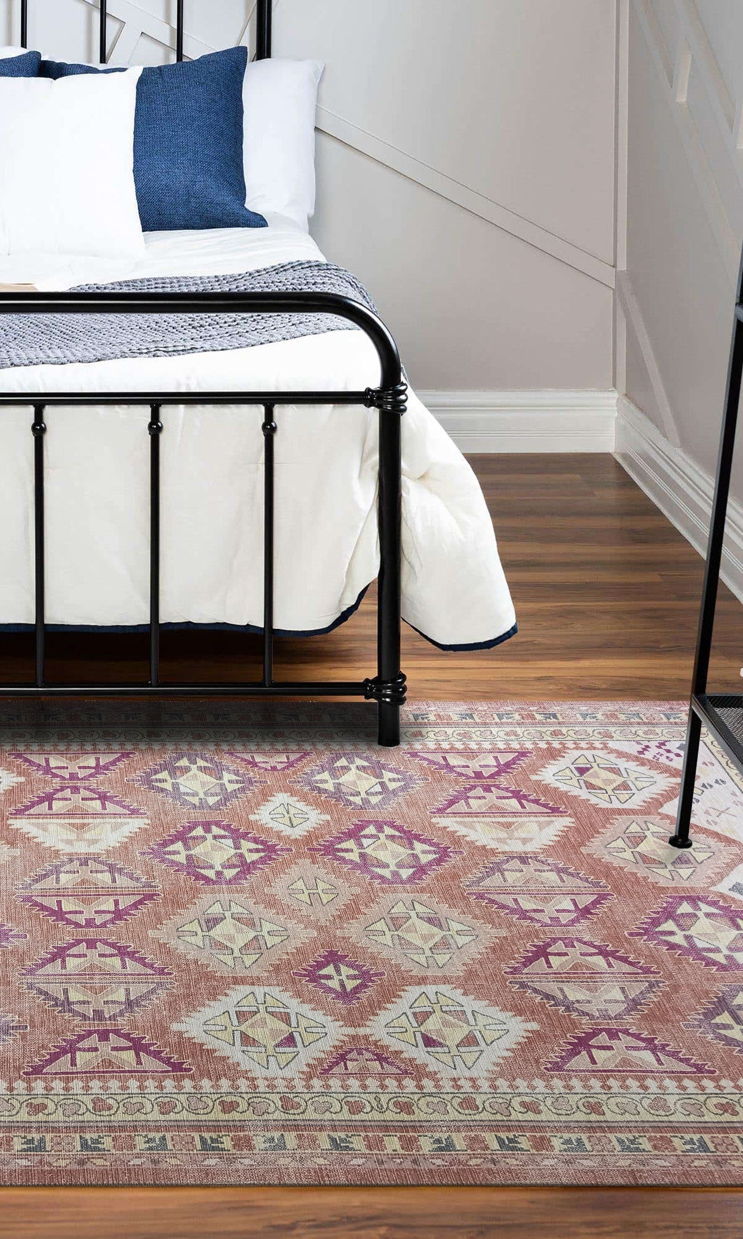 Louane Soft Herki Brown Vintage Rug