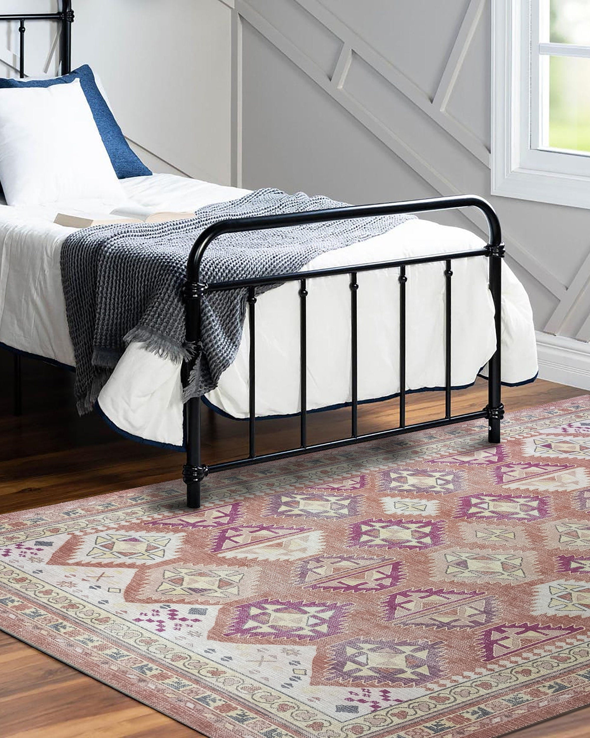 Louane Soft Herki Brown Vintage Rug