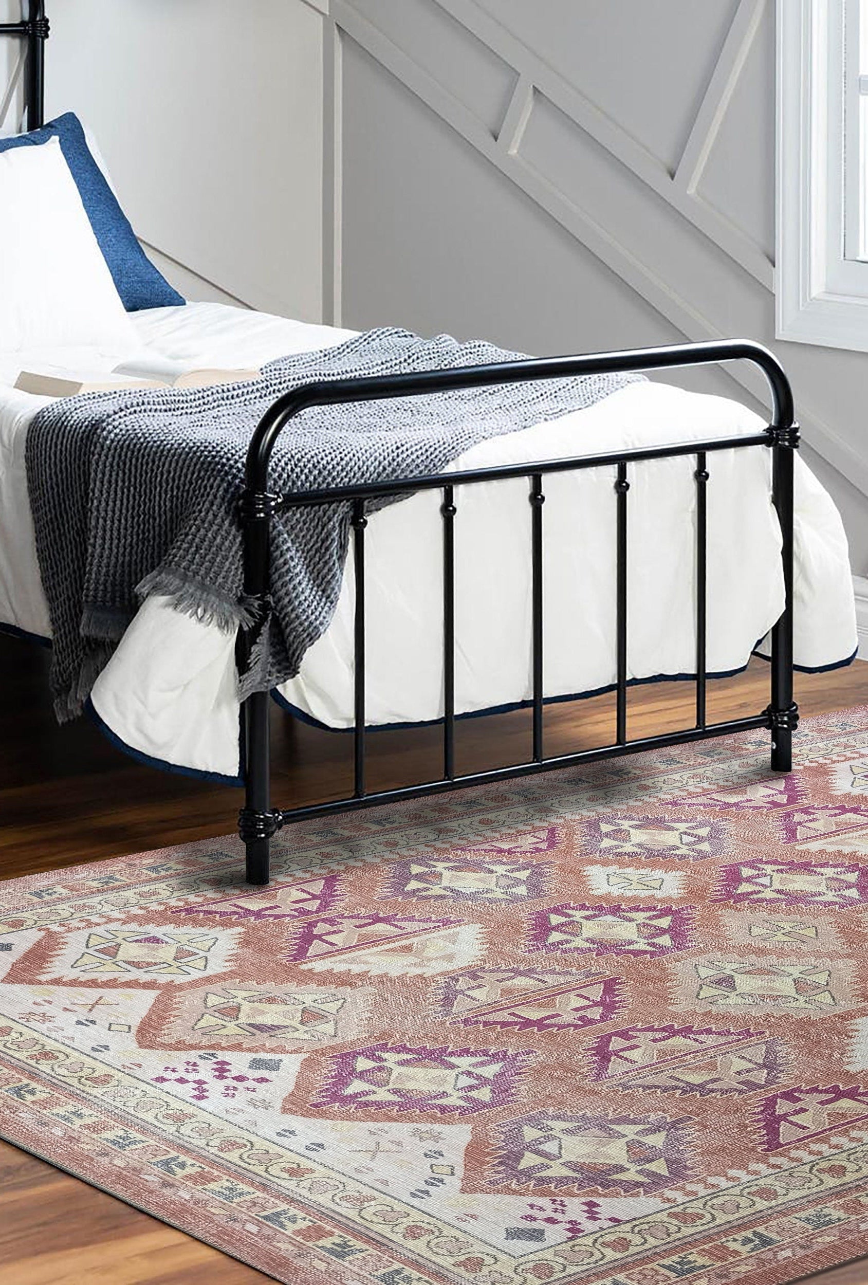 Louane Soft Herki Brown Vintage Rug