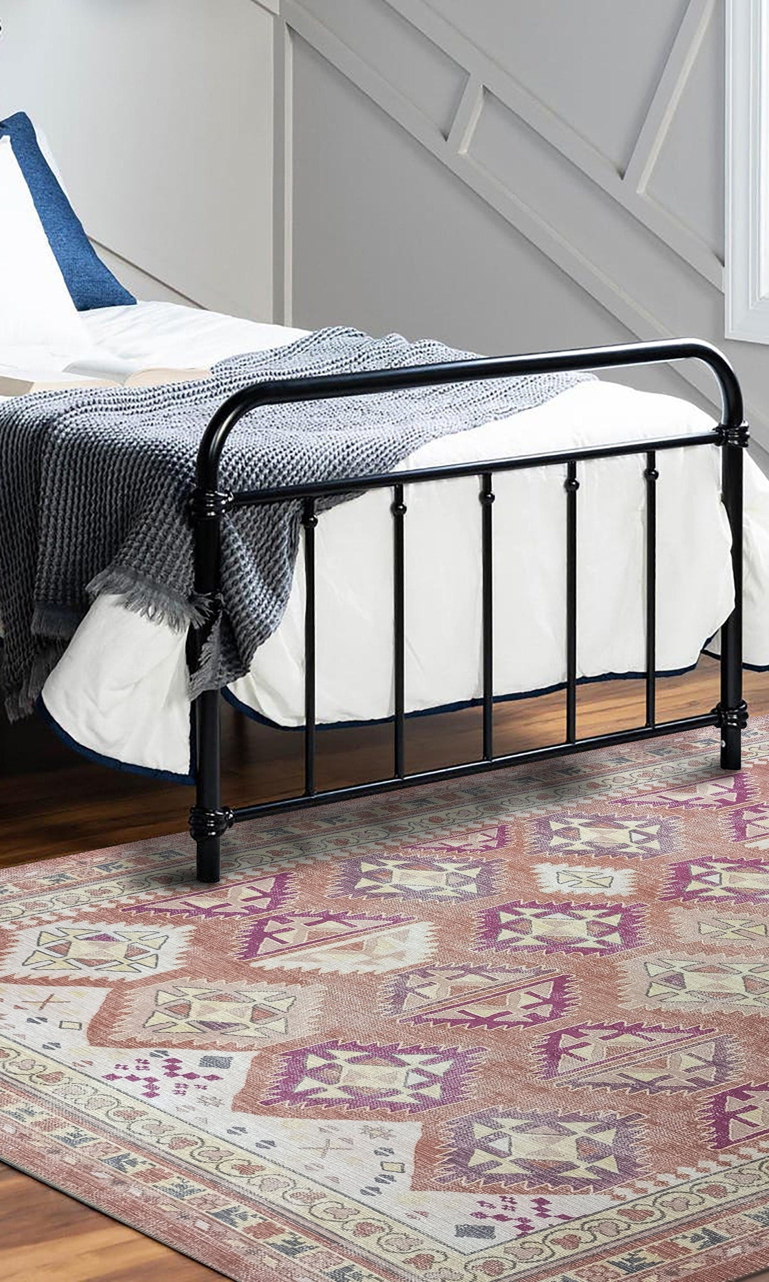 Louane Soft Herki Brown Vintage Rug