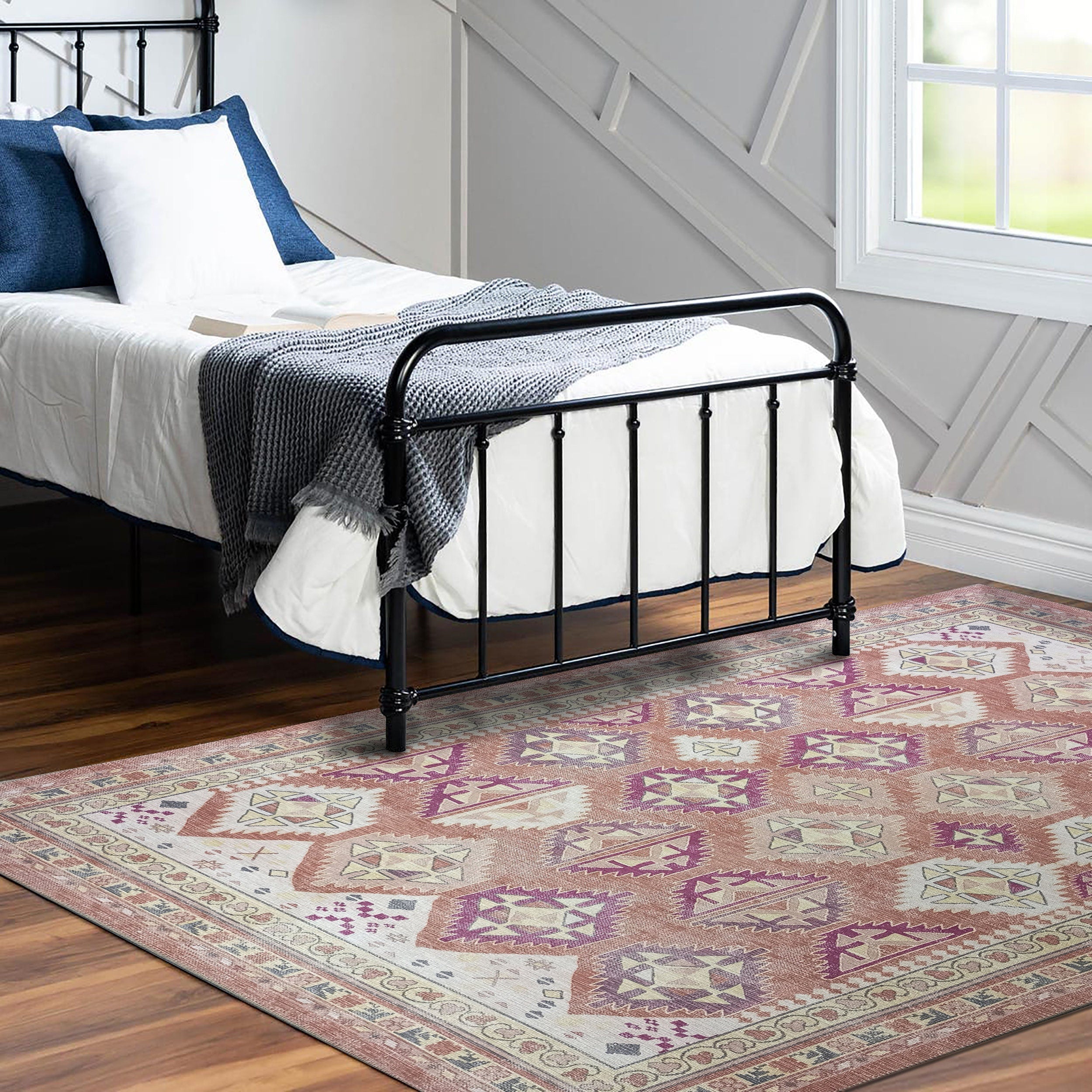 Louane Soft Herki Brown Vintage Rug