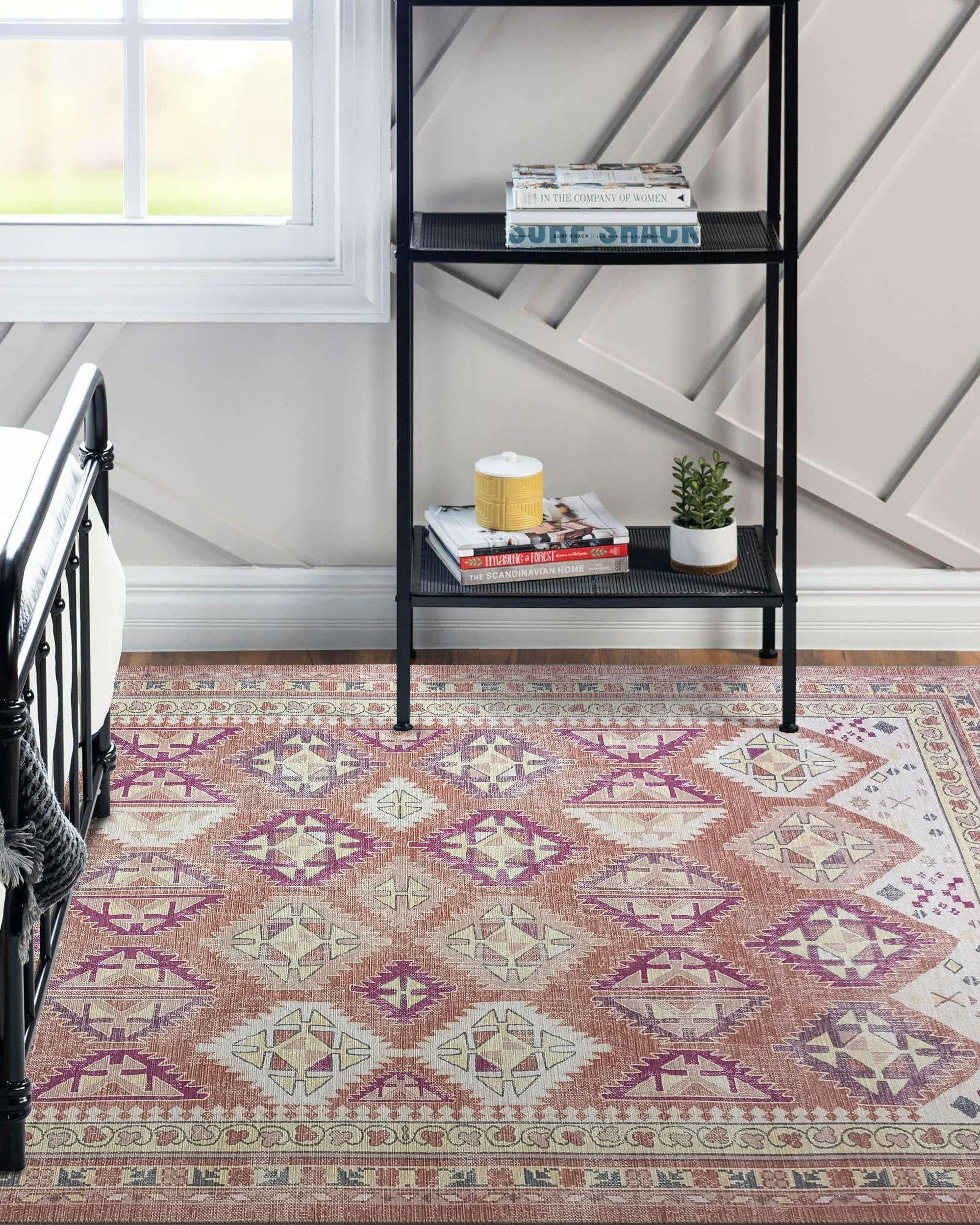 Louane Soft Herki Brown Vintage Rug