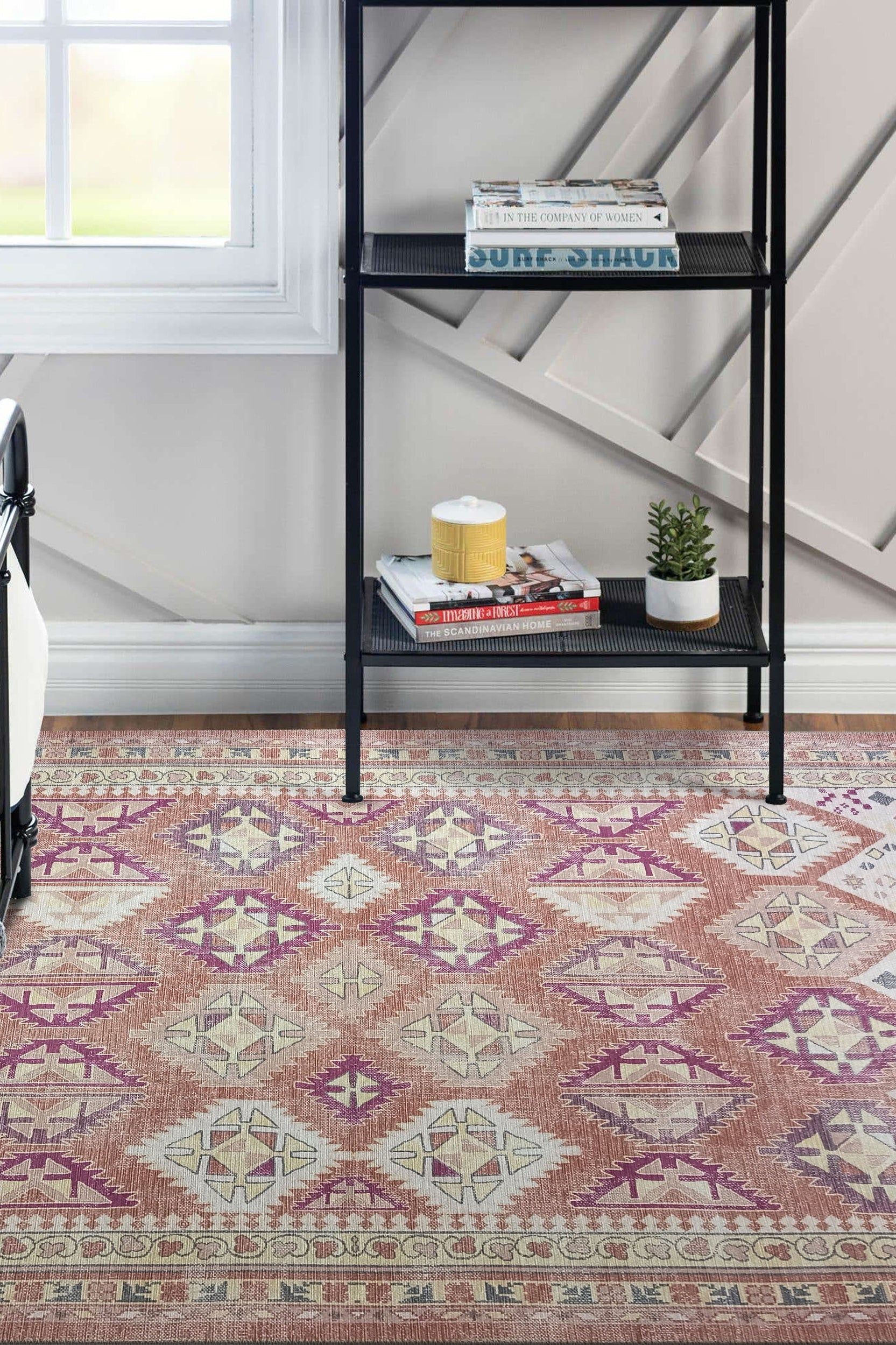 Louane Soft Herki Brown Vintage Rug