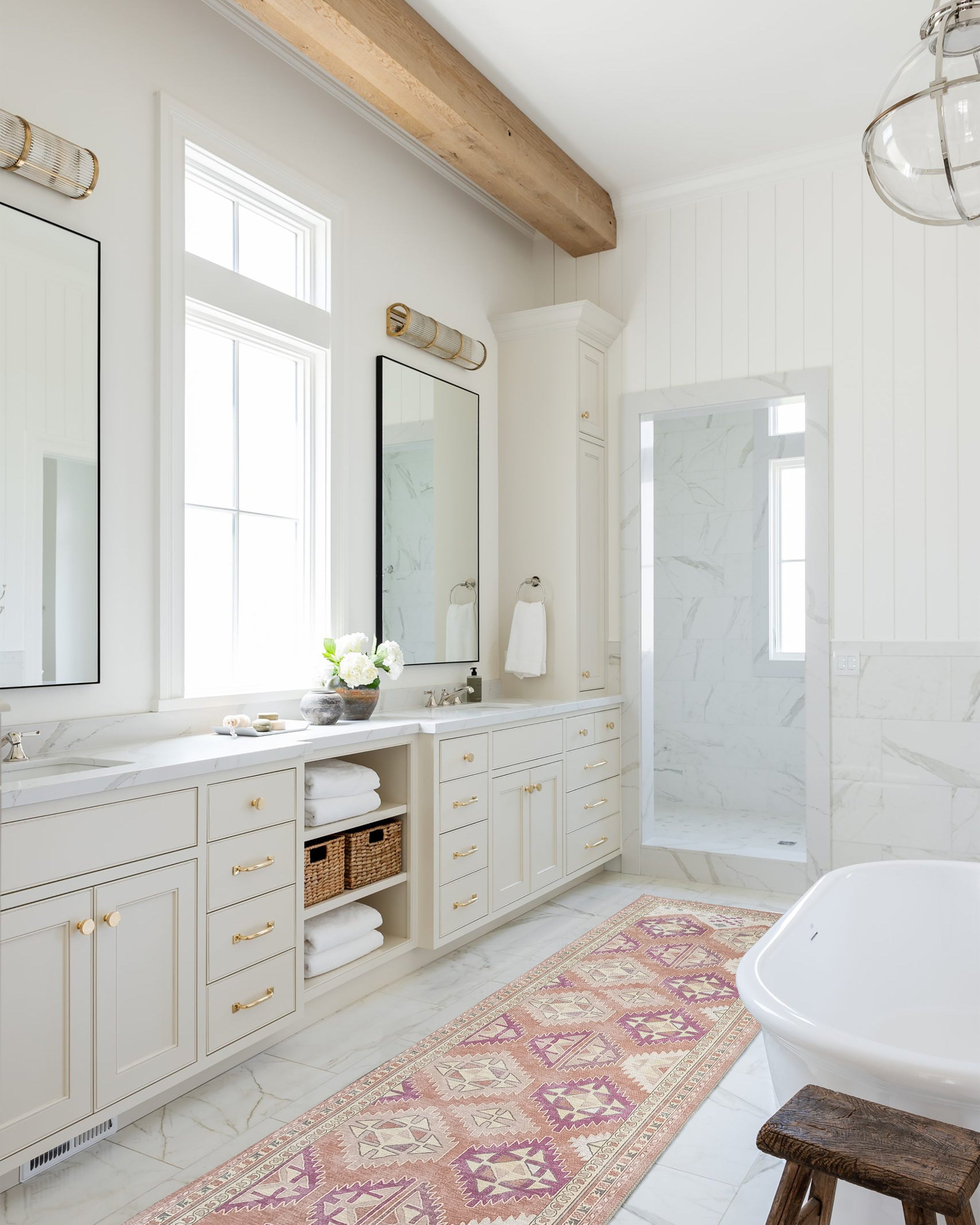 Louane Soft Herki Brown Vintage Rug