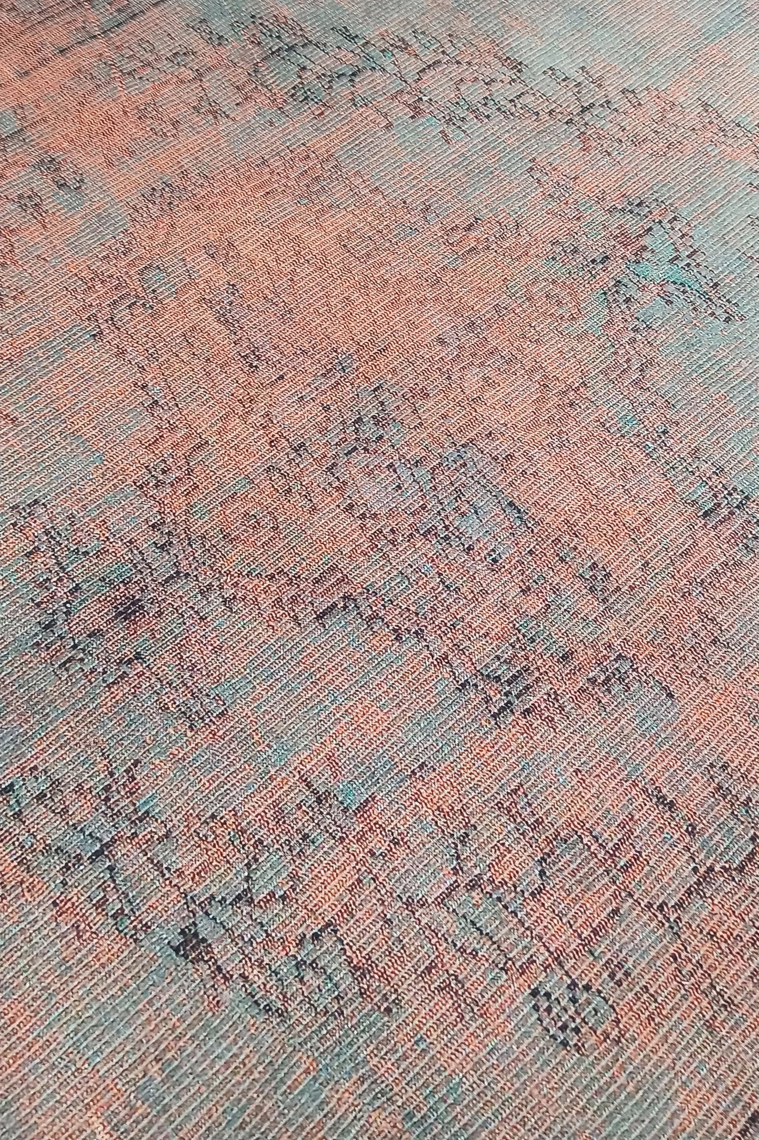 Sofya Rug Oriental Orange Dark Gray Rug