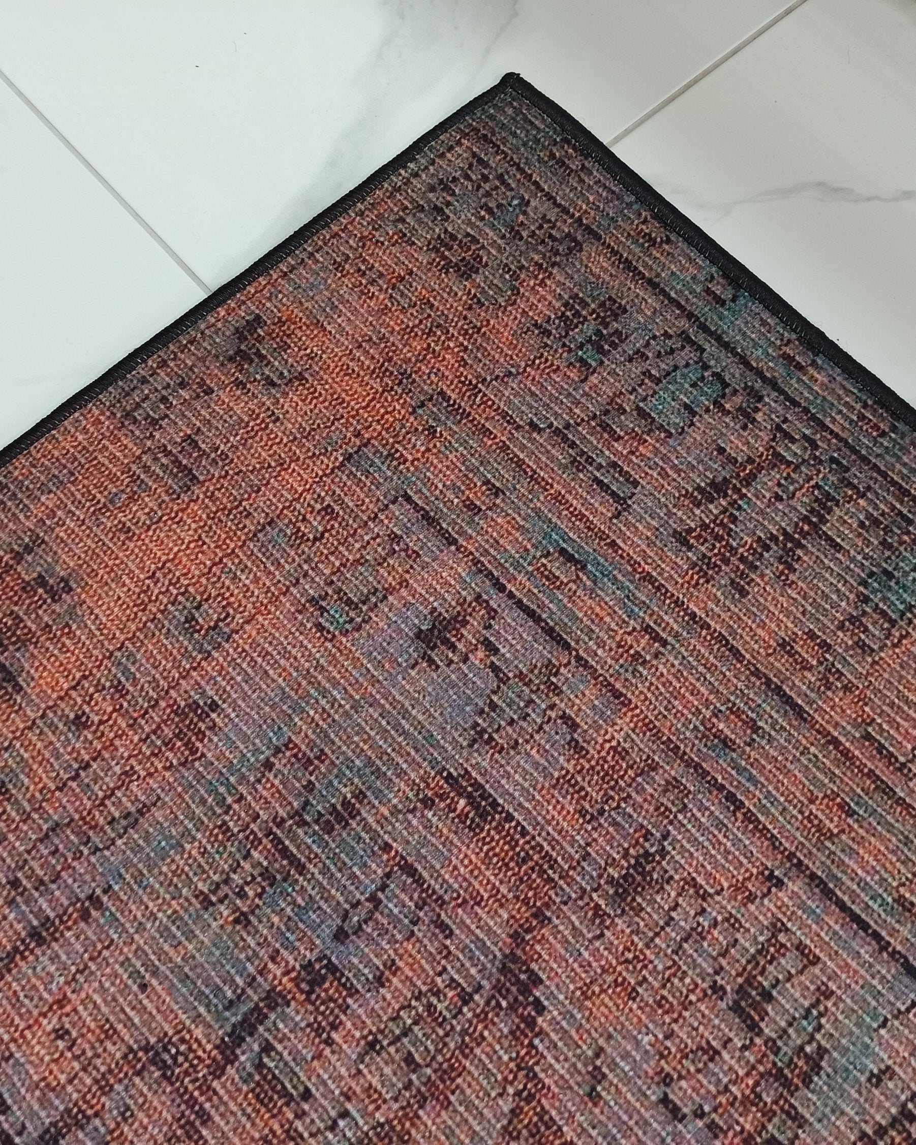 Sofya Rug Oriental Orange Dark Gray Rug