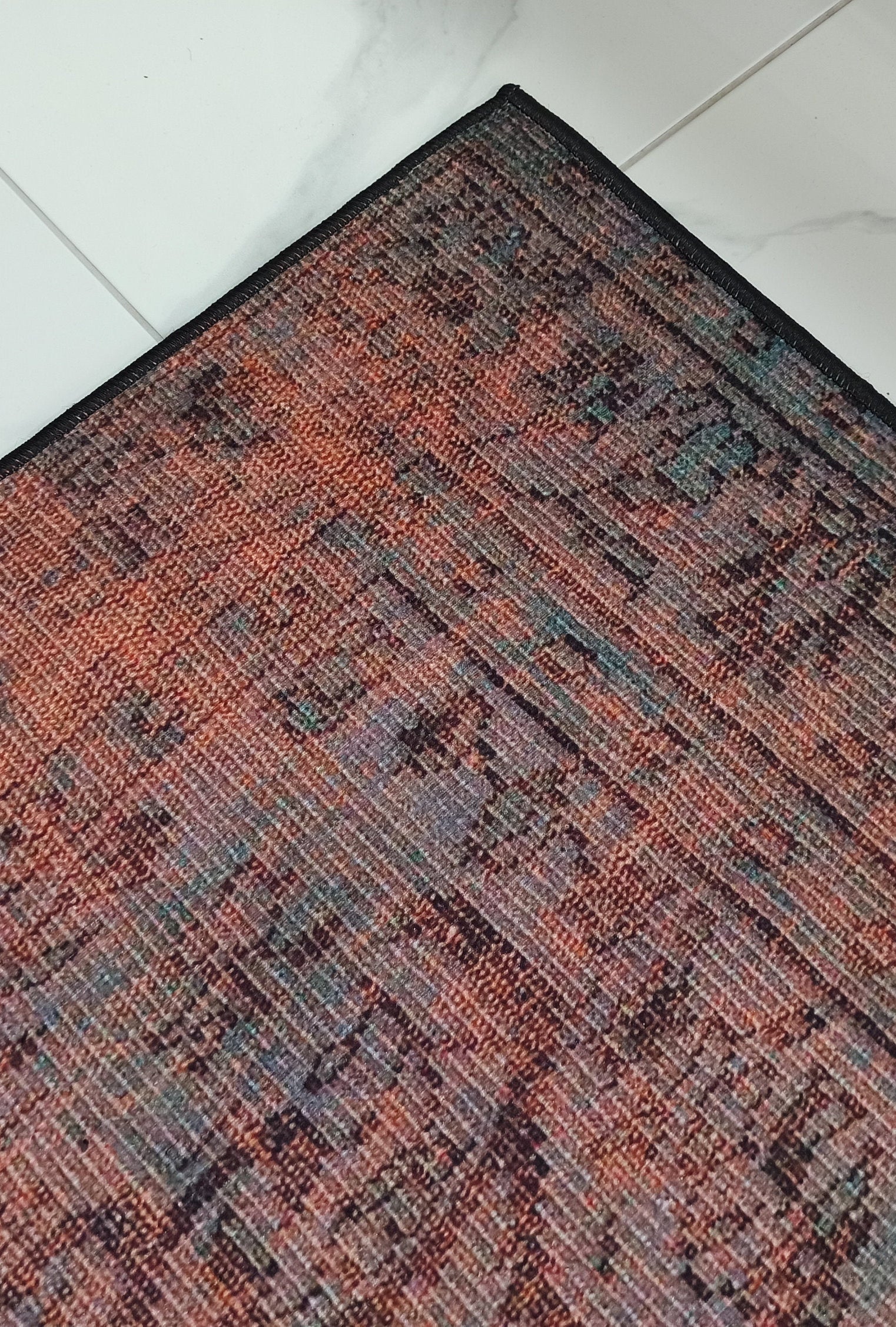 Sofya Rug Oriental Orange Dark Gray Rug