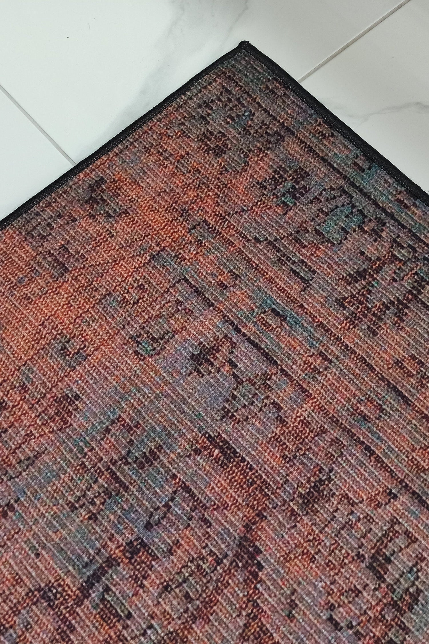 Sofya Rug Oriental Orange Dark Gray Rug