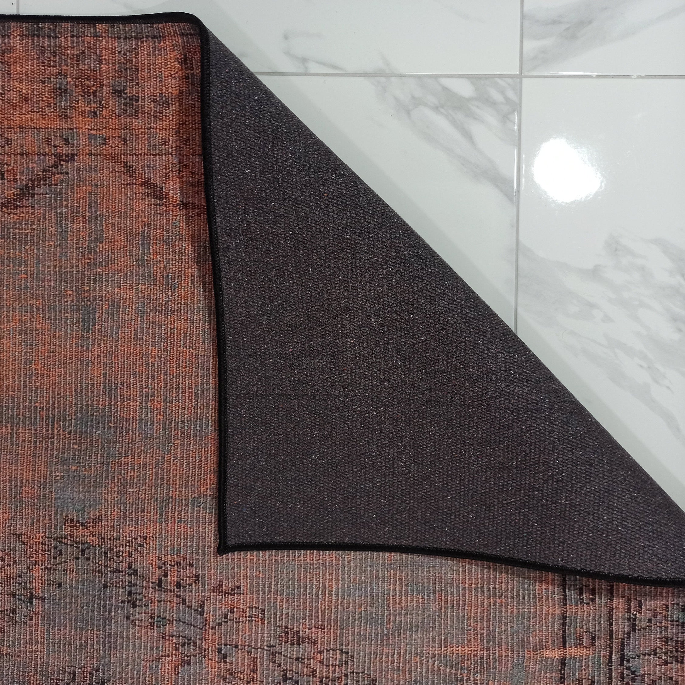 Sofya Rug Oriental Orange Dark Gray Rug