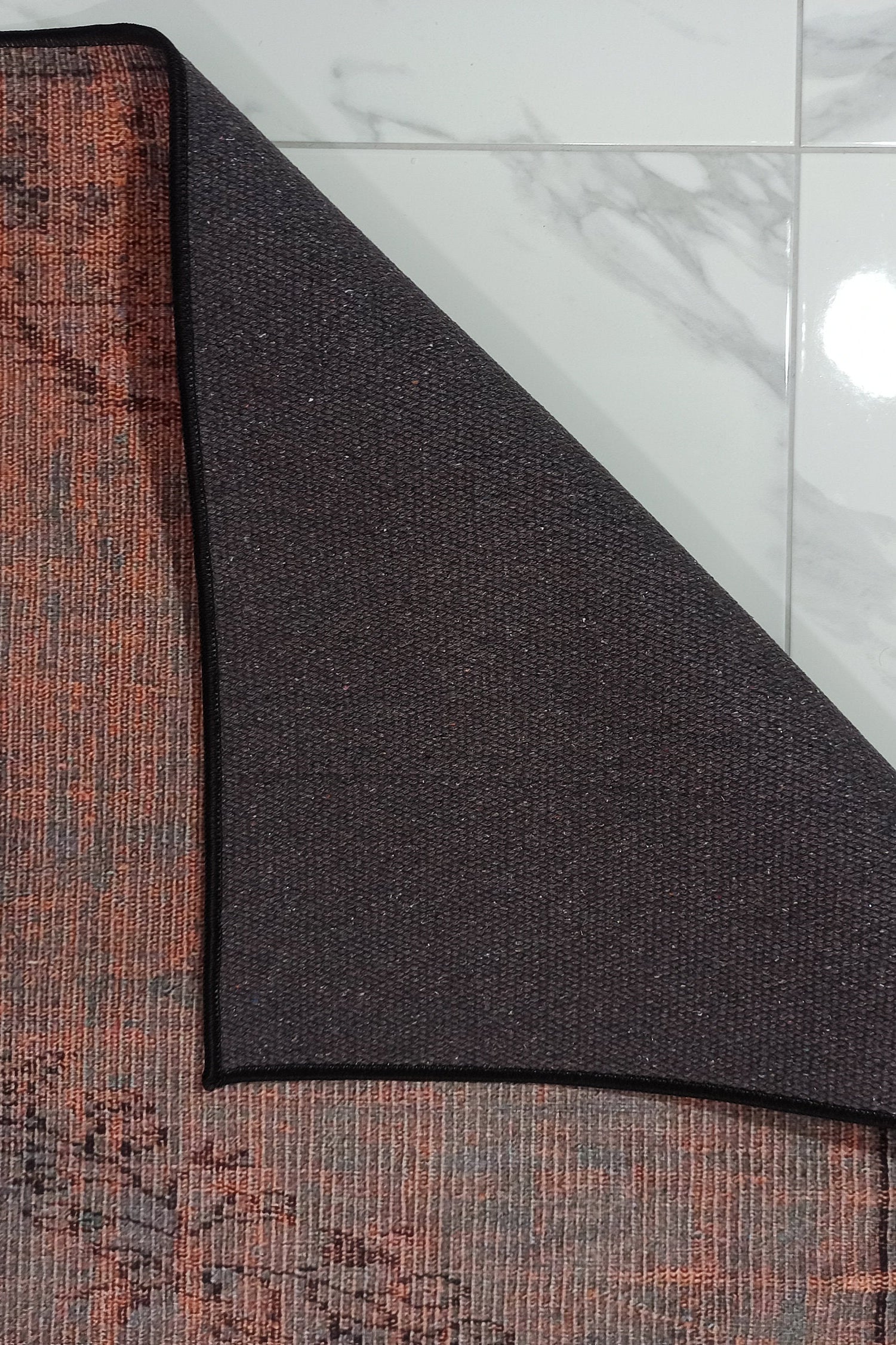 Sofya Rug Oriental Orange Dark Gray Rug