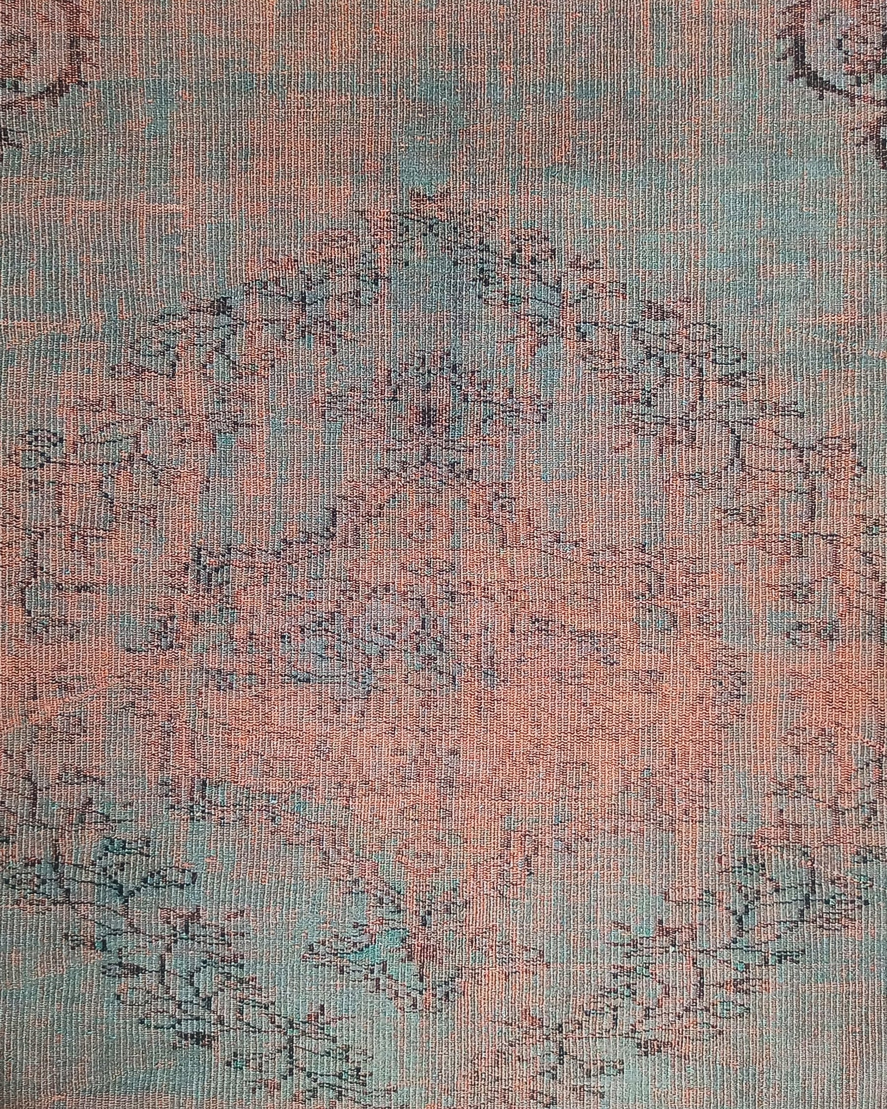 Sofya Rug Oriental Orange Dark Gray Rug