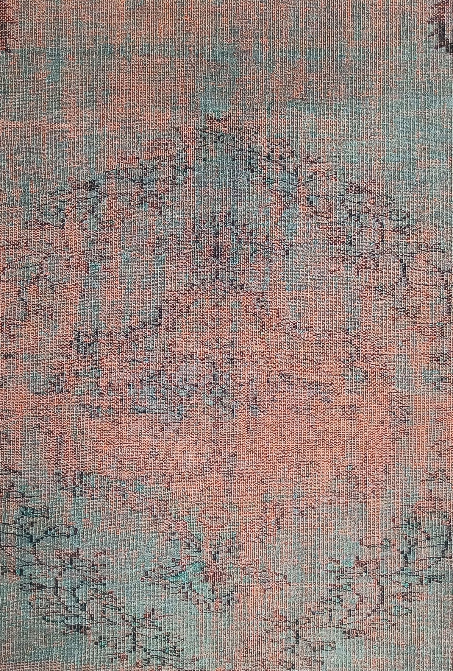 Sofya Rug Oriental Orange Dark Gray Rug