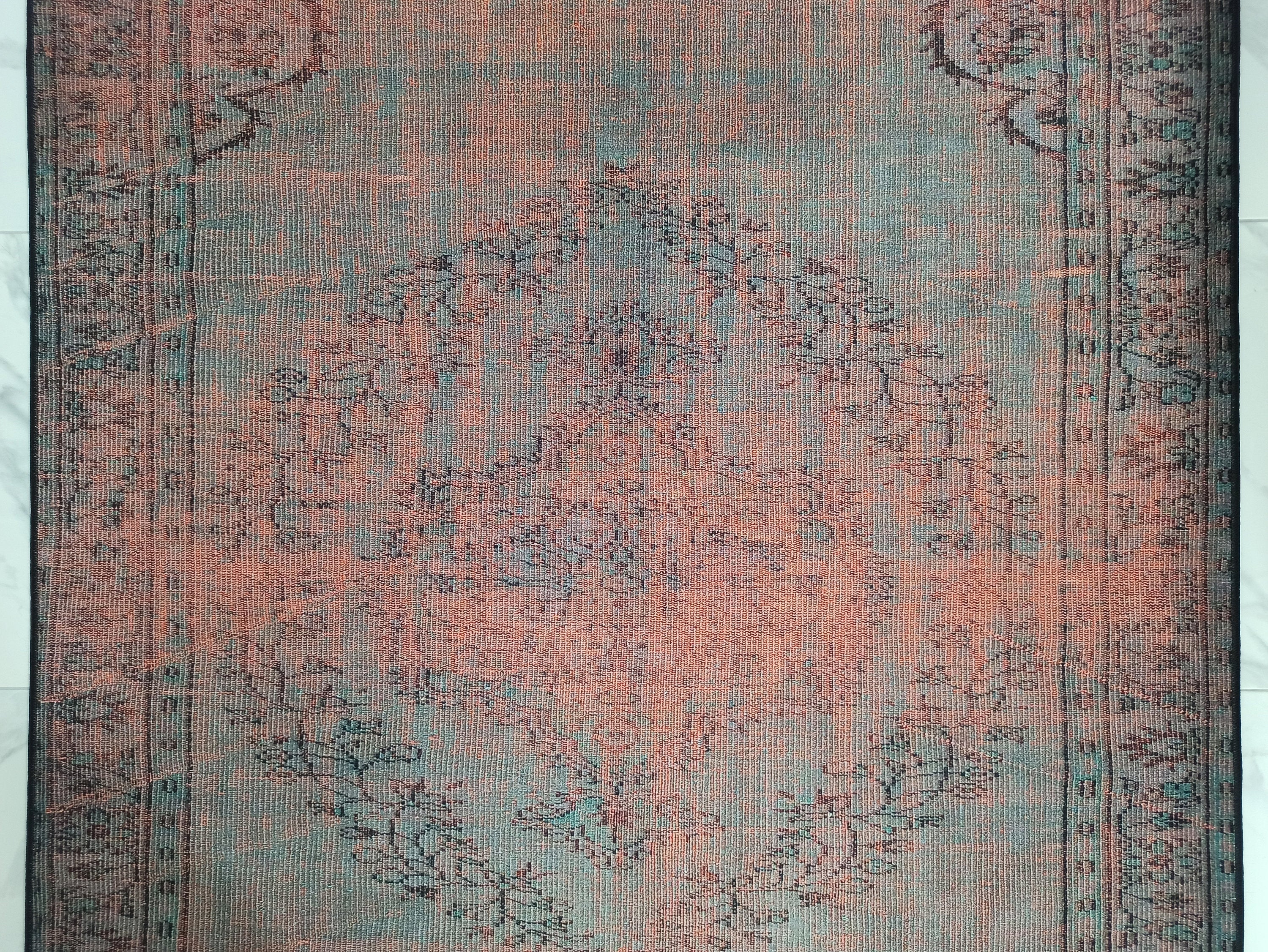 Sofya Rug Oriental Orange Dark Gray Rug