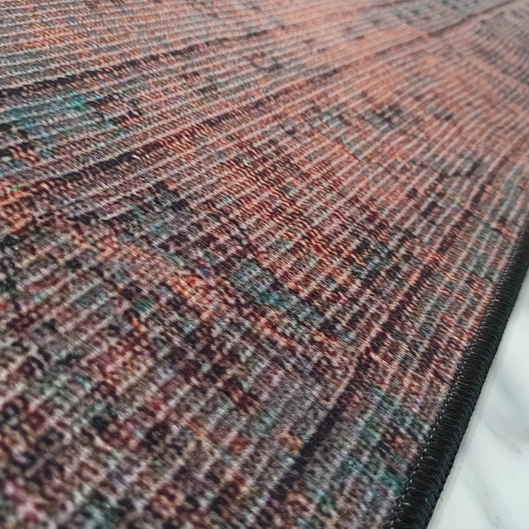 Sofya Rug Oriental Orange Dark Gray Rug