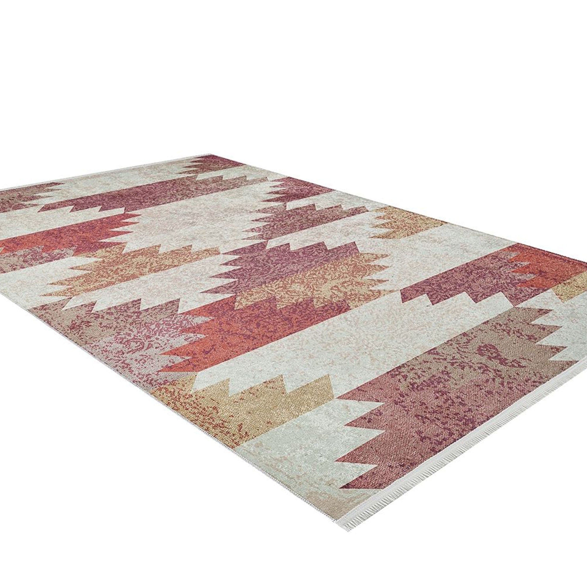Souka Southwestern Kilim Pastel Beige Orange Rug