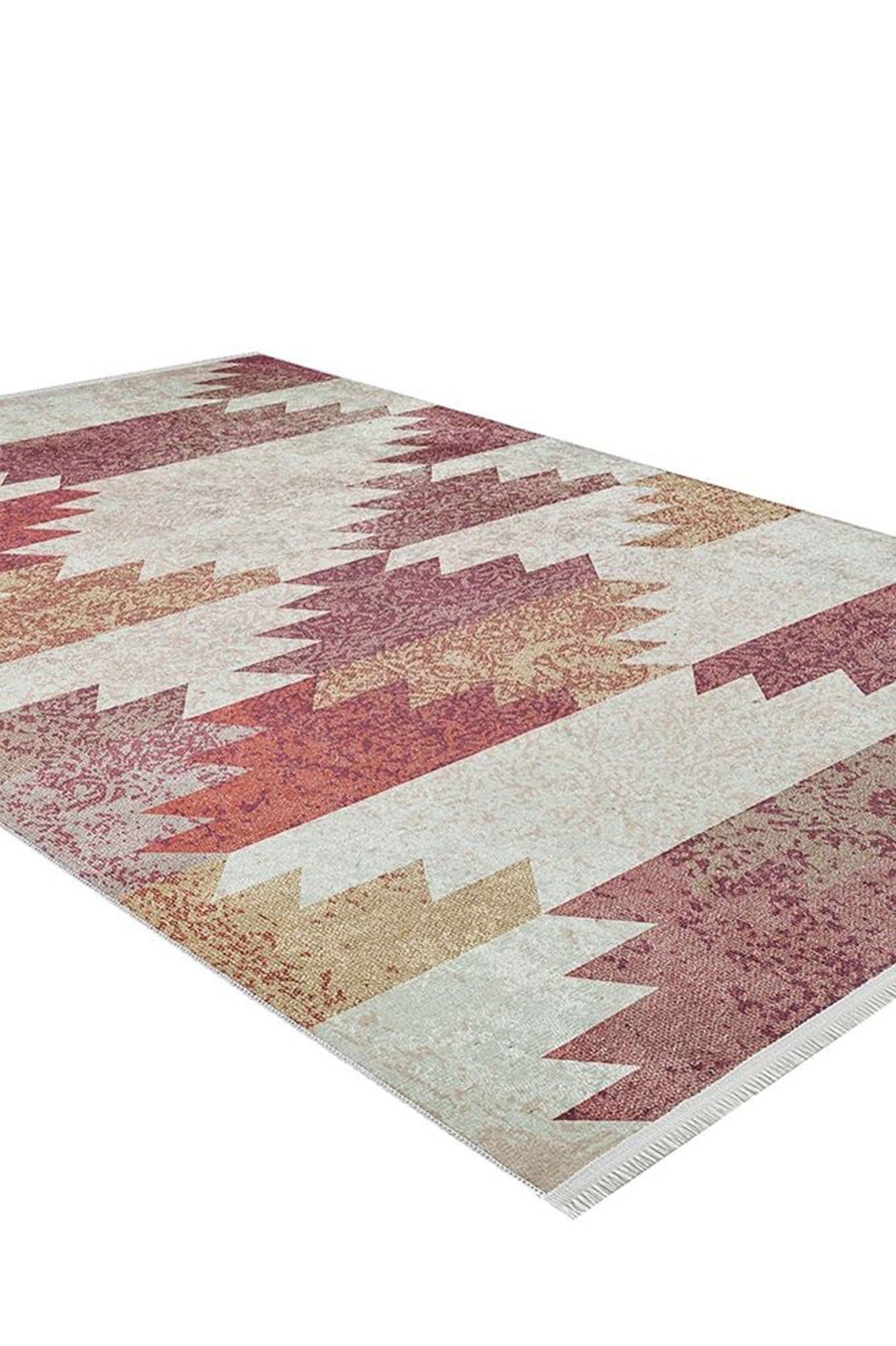Souka Southwestern Kilim Pastel Beige Orange Rug
