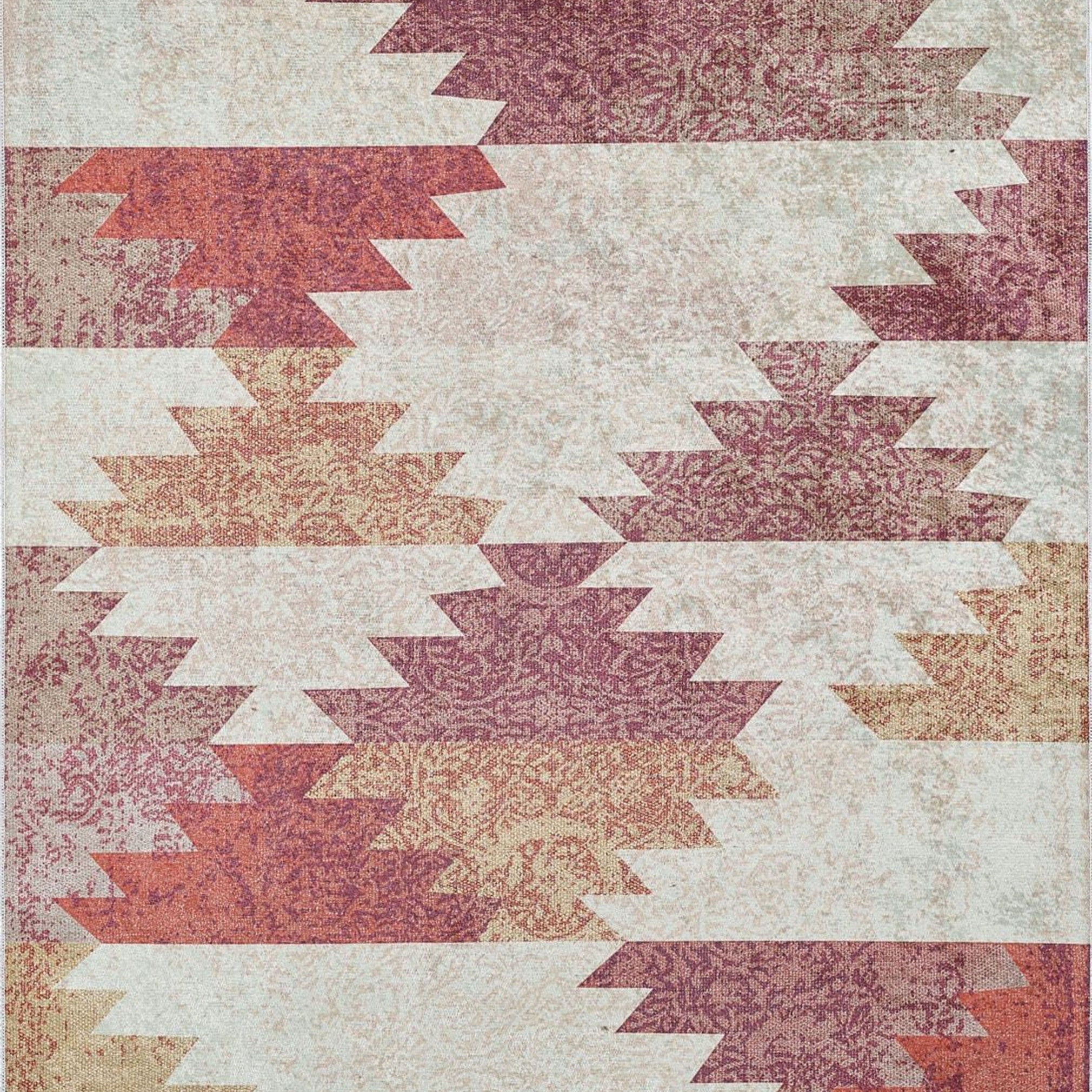 Souka Southwestern Kilim Pastel Beige Orange Rug