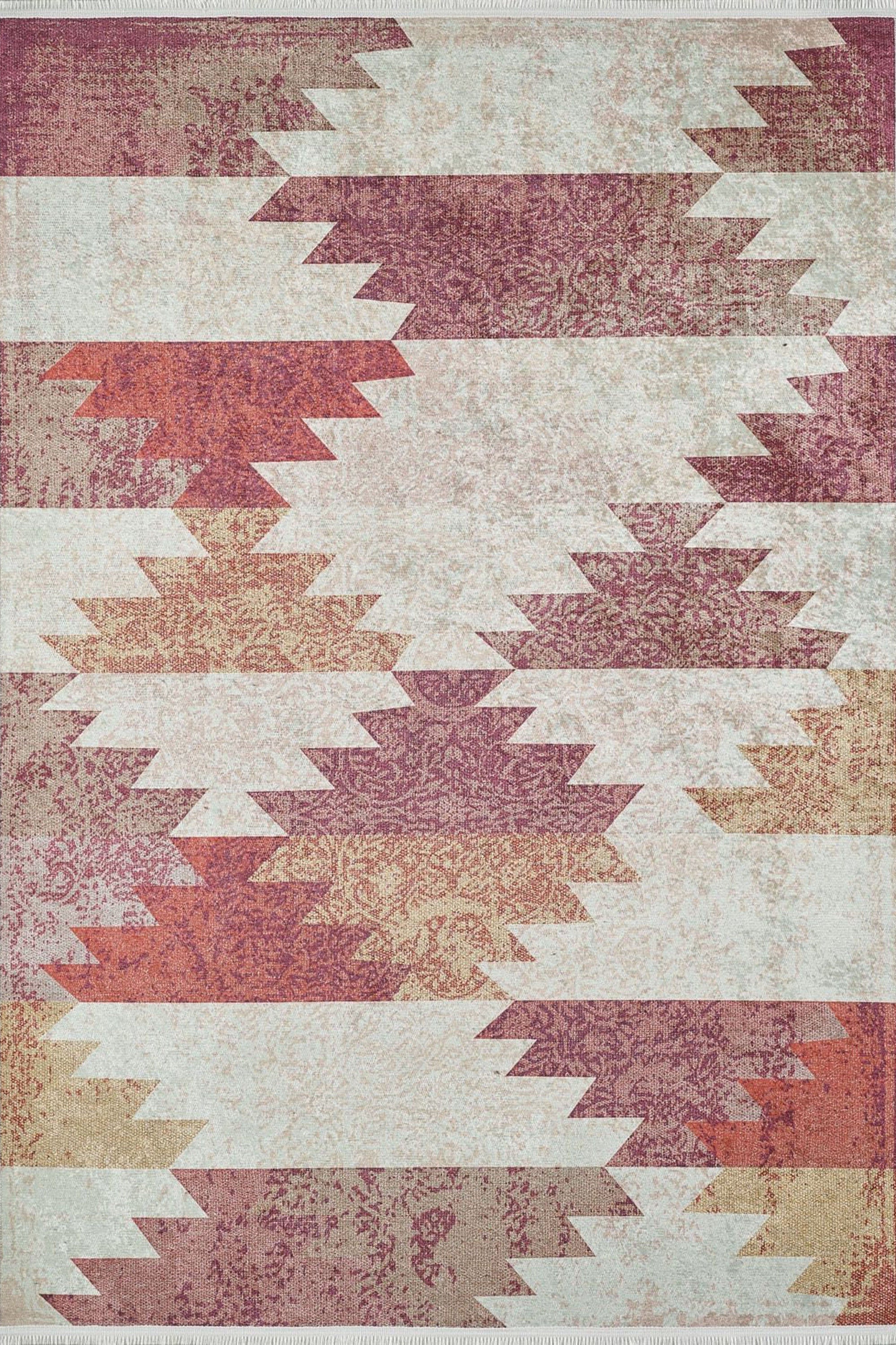 Souka Southwestern Kilim Pastel Beige Orange Rug