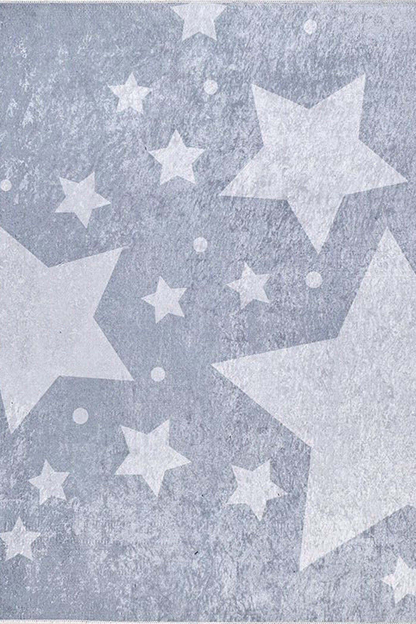 Star Rug Gray Kids Rug