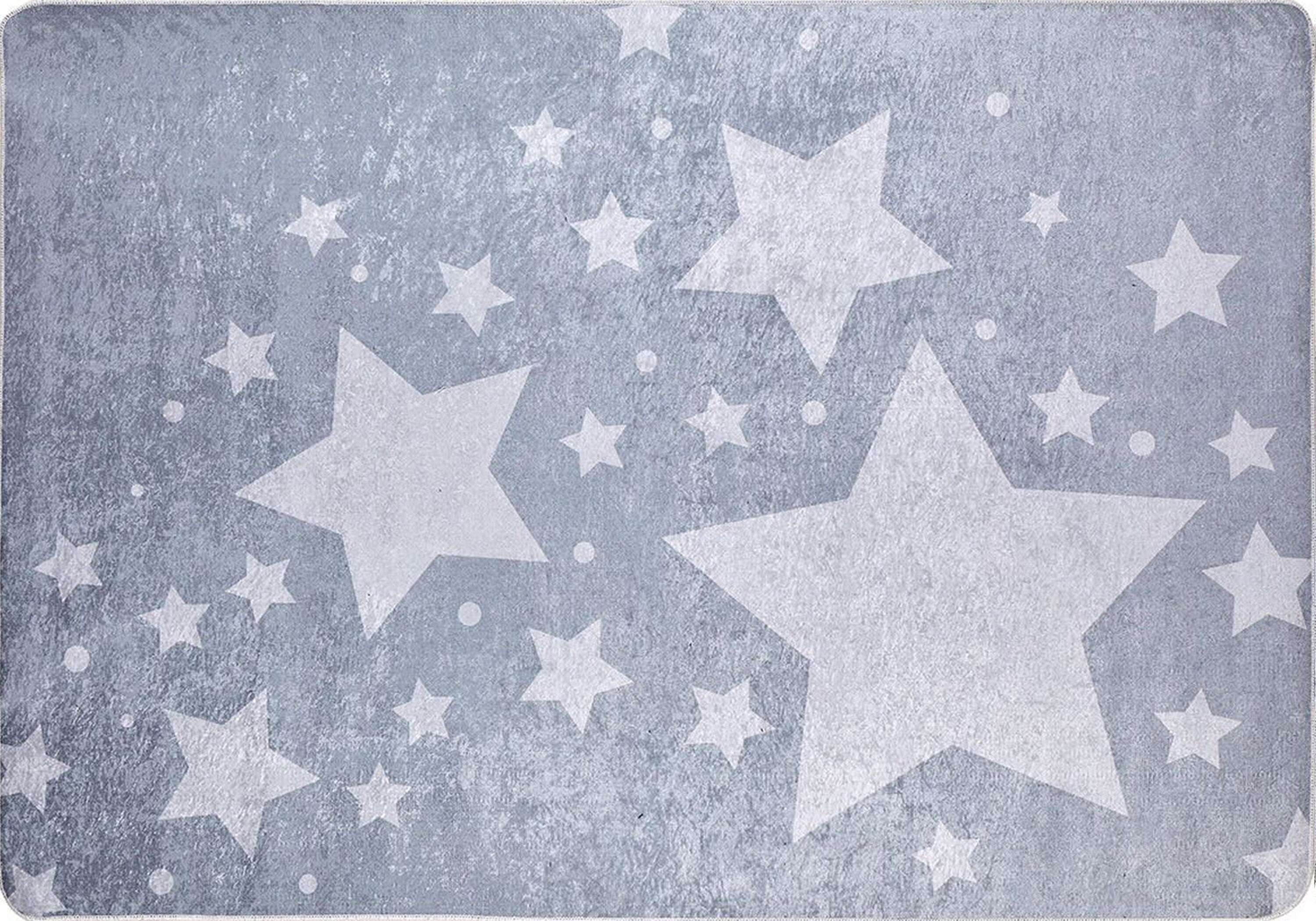 Star Rug Gray Kids Rug