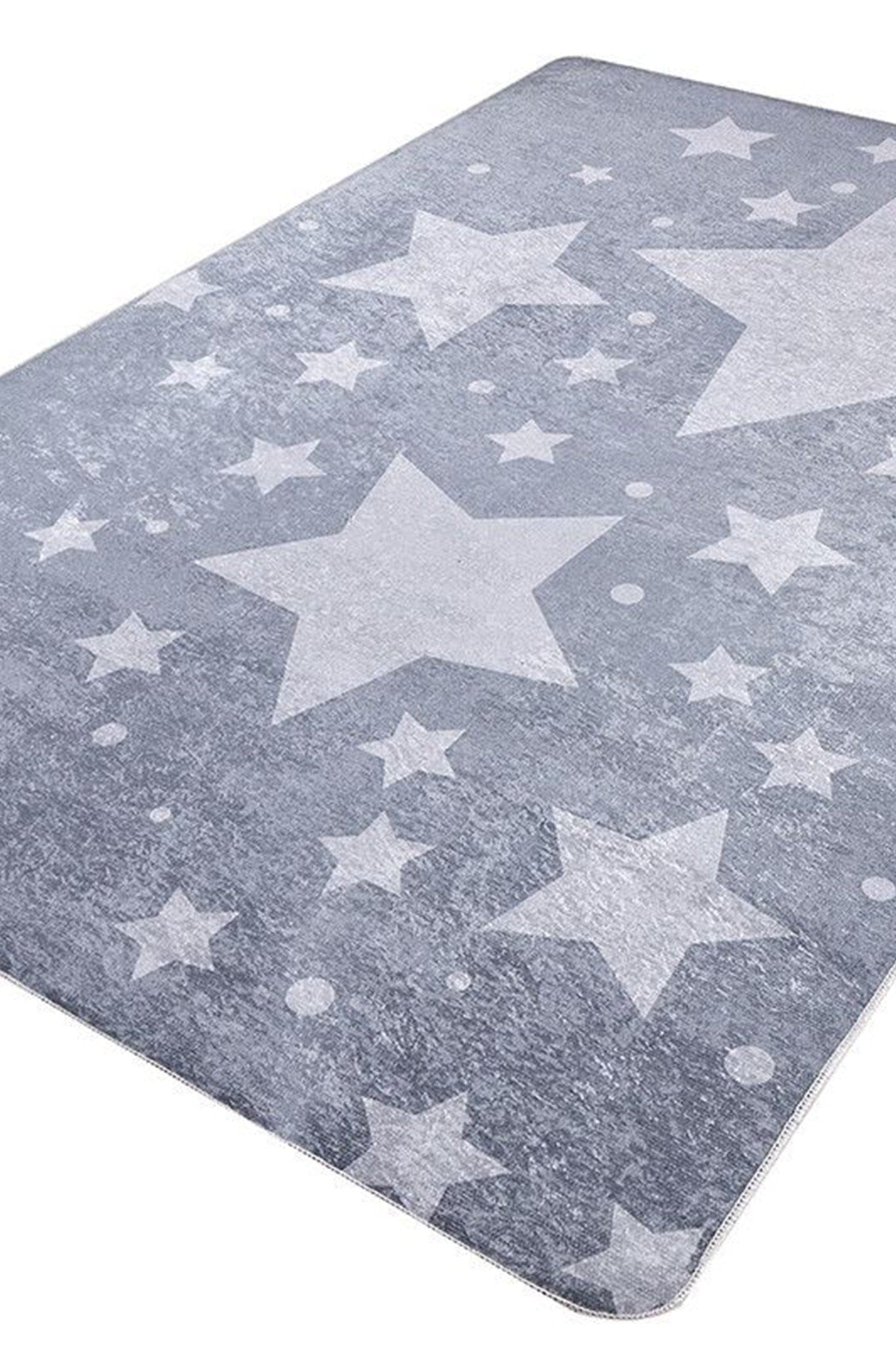 Star Rug Gray Kids Rug