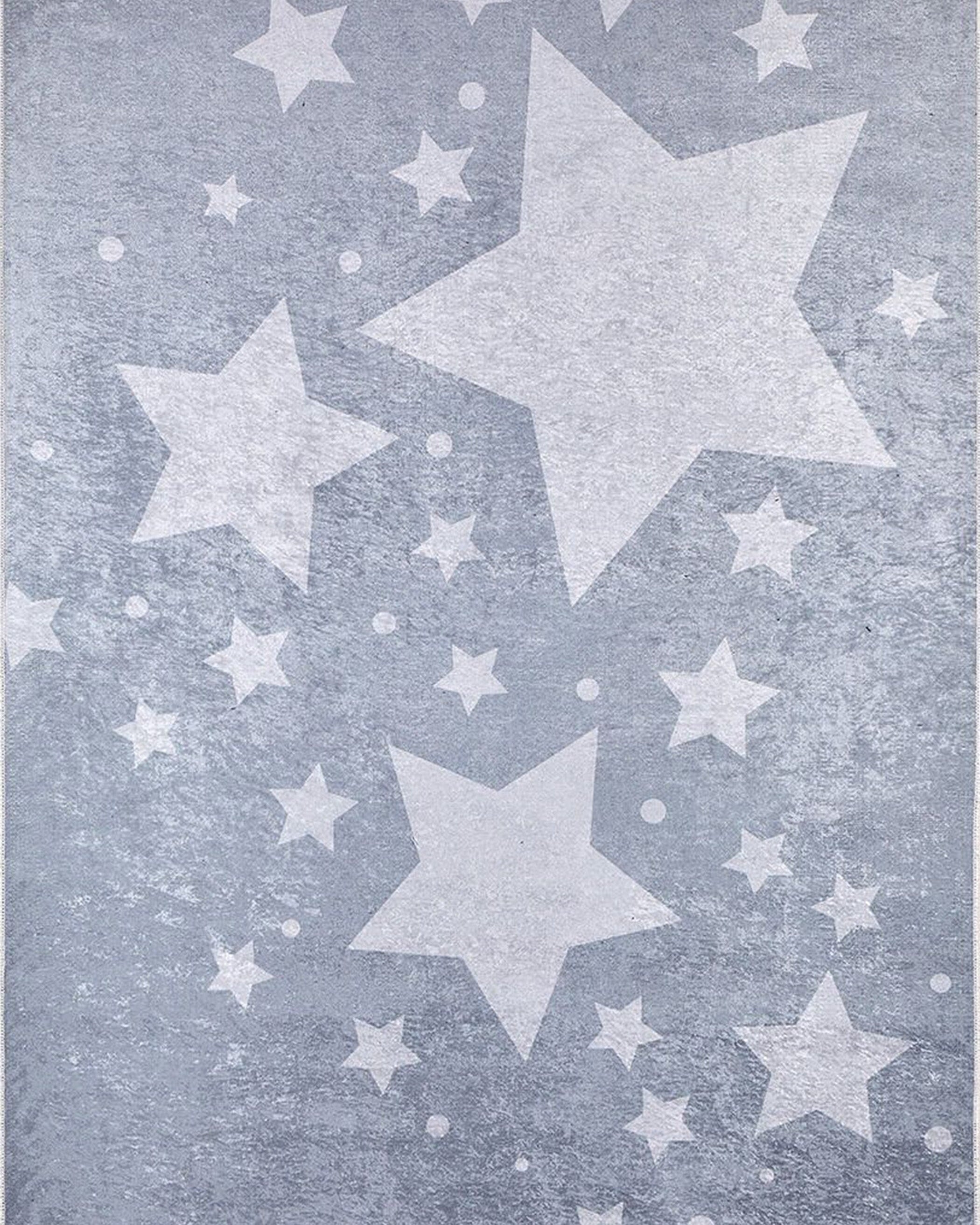 Star Rug Gray Kids Rug