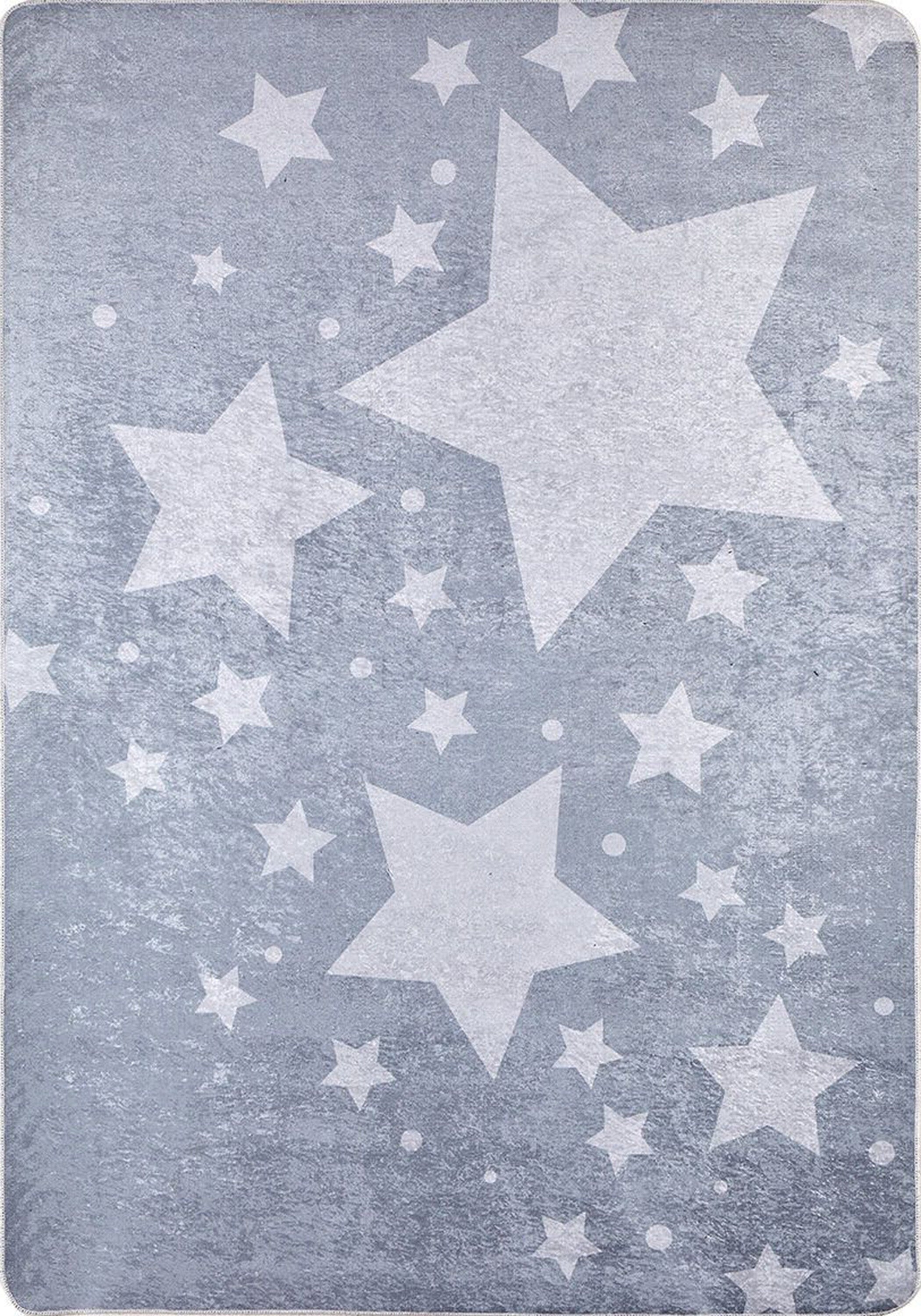 Star Rug Gray Kids Rug