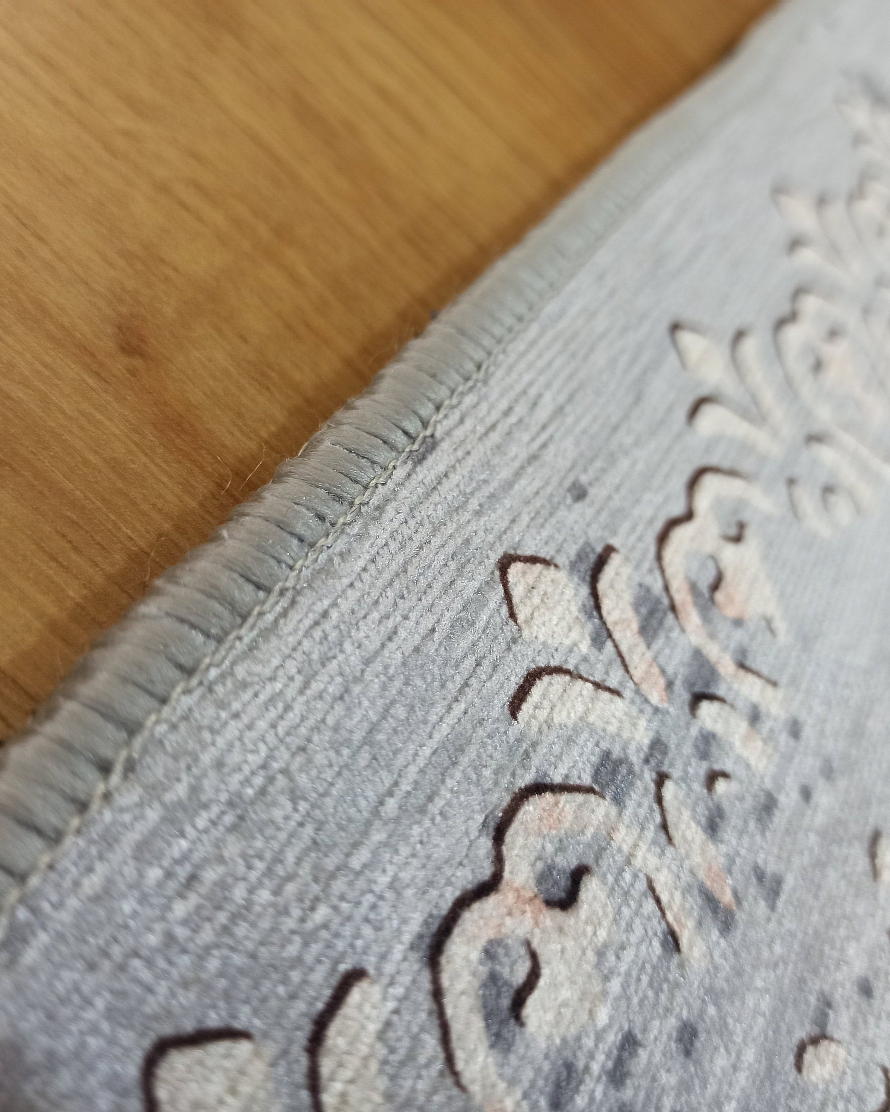 Taka Gray, White and Blush Modern Geometric Rug