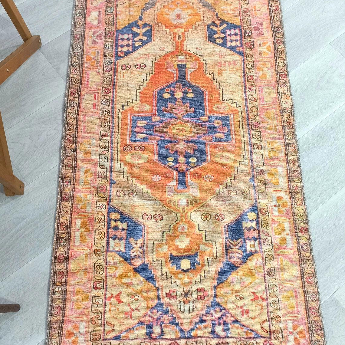 Talma Turkish Yellow Orange Pink Rug