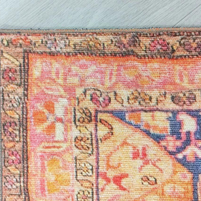 Talma Turkish Yellow Orange Pink Rug