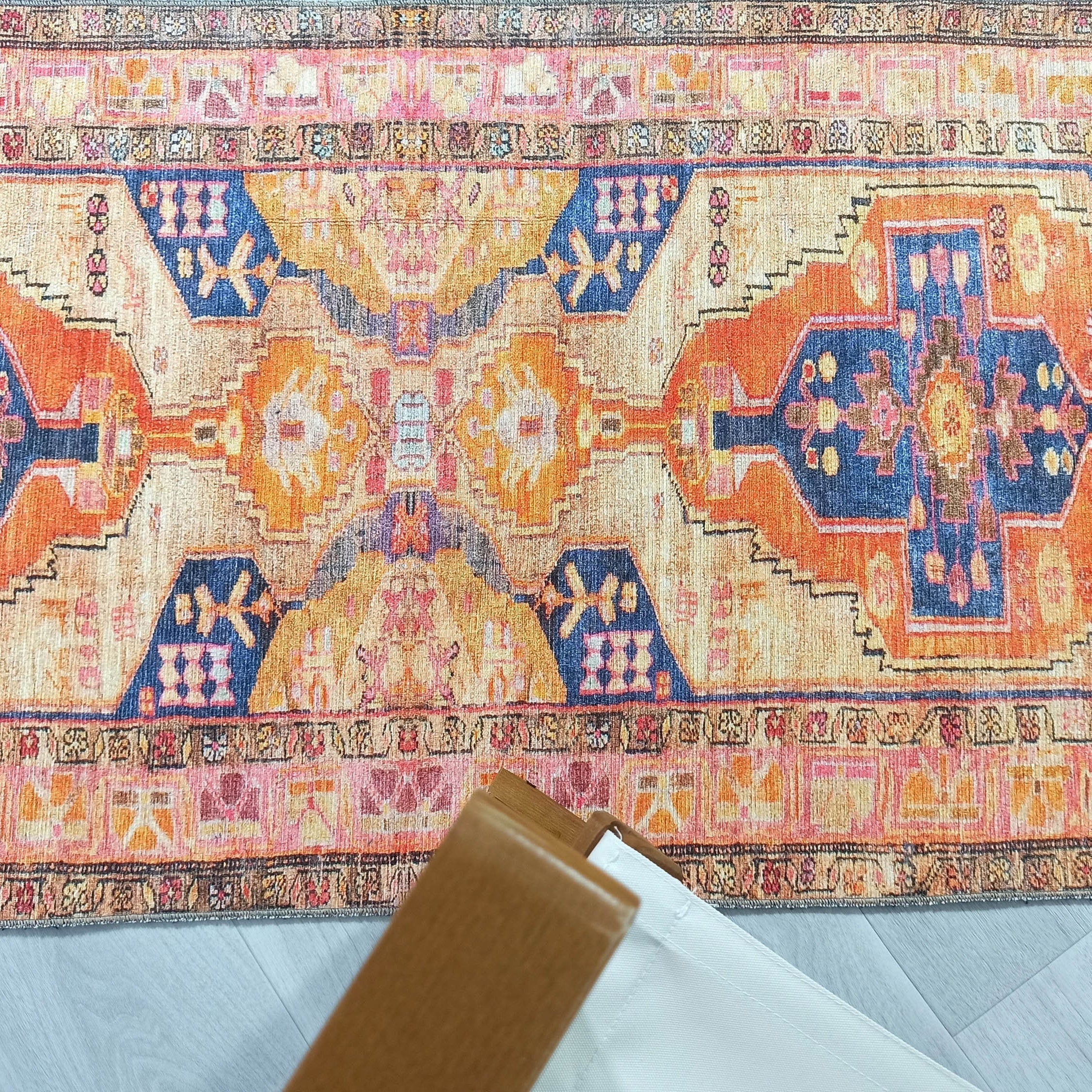 Talma Turkish Yellow Orange Pink Rug