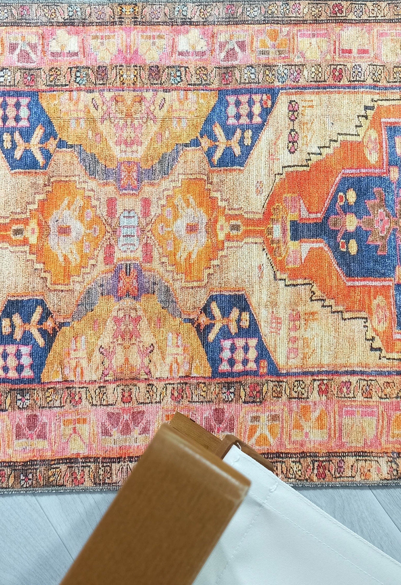 Talma Turkish Yellow Orange Pink Rug