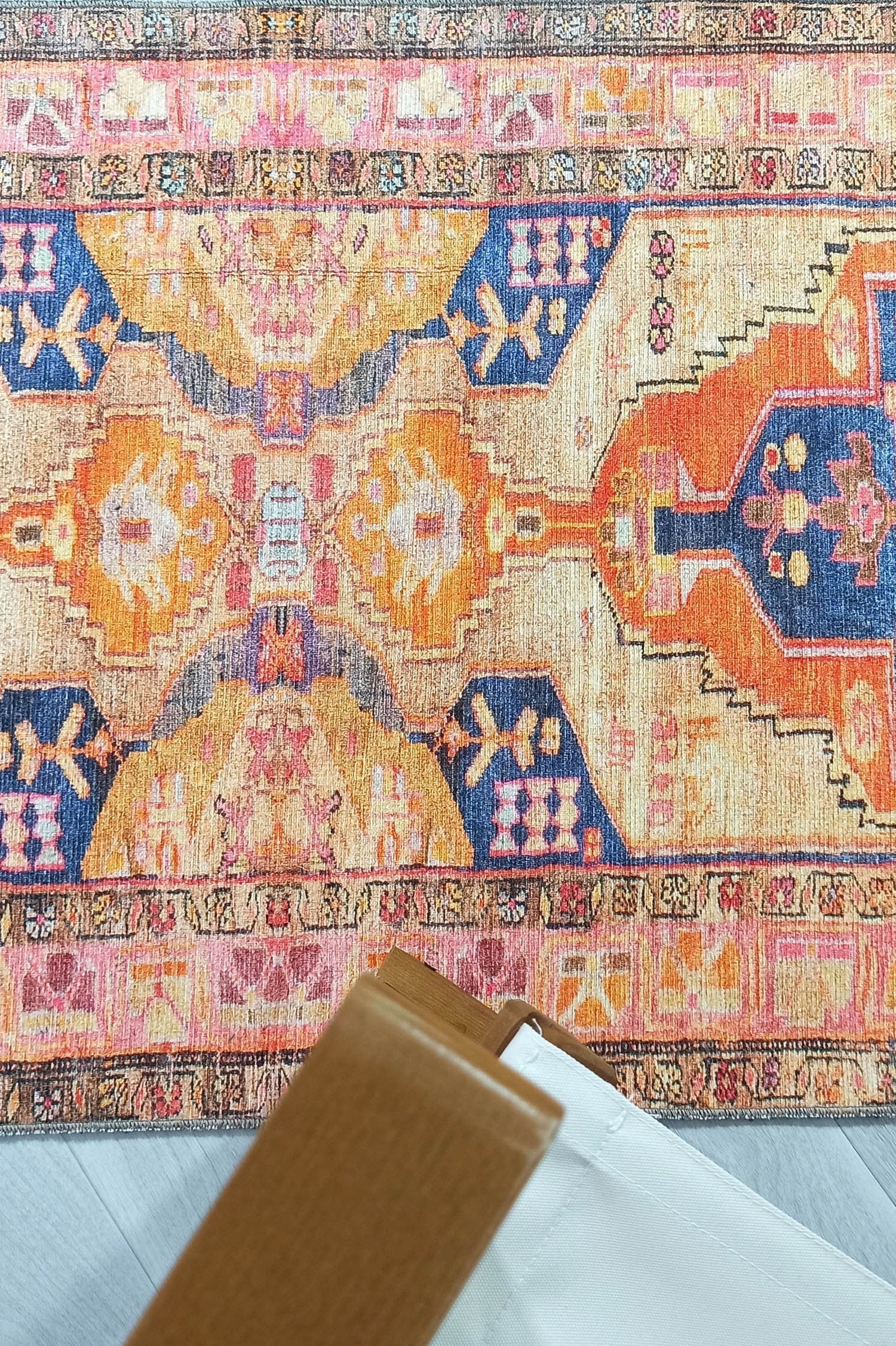 Talma Turkish Yellow Orange Pink Rug