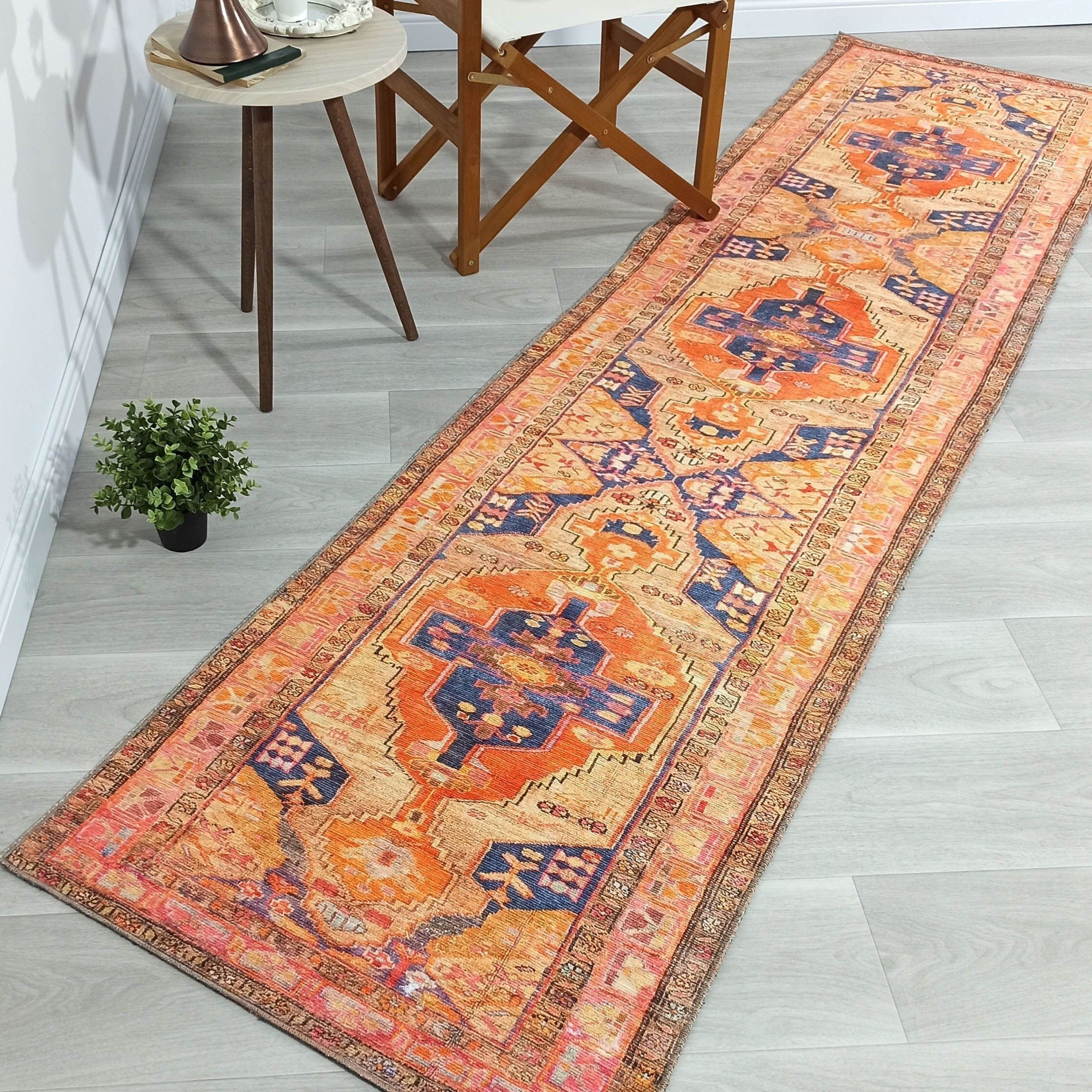 Talma Turkish Yellow Orange Pink Rug