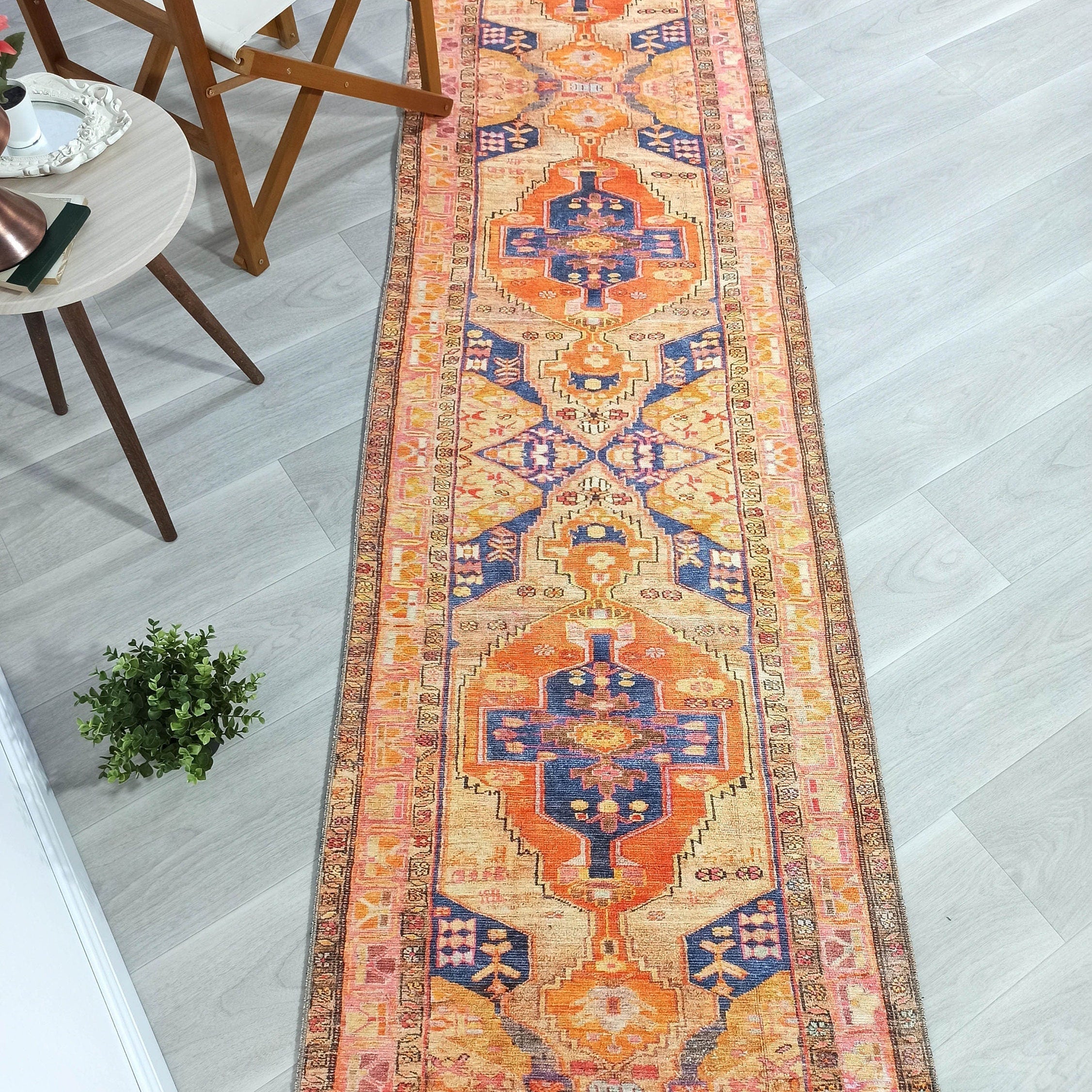 Talma Turkish Yellow Orange Pink Rug