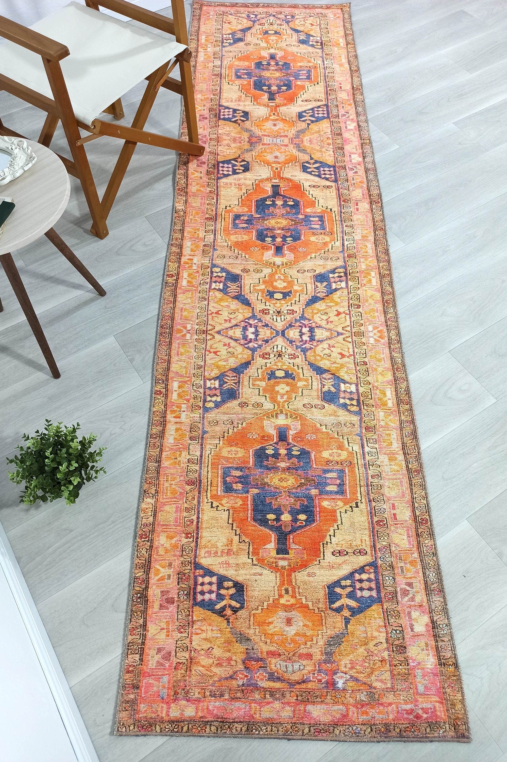 Talma Turkish Yellow Orange Pink Rug