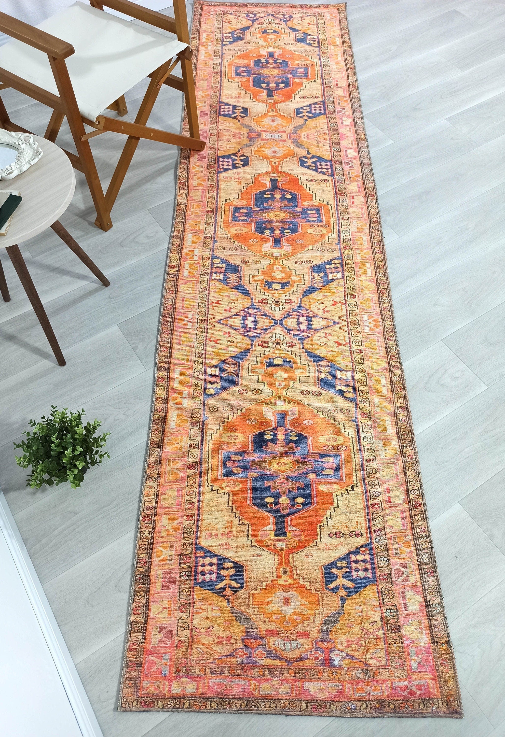 Talma Turkish Yellow Orange Pink Rug
