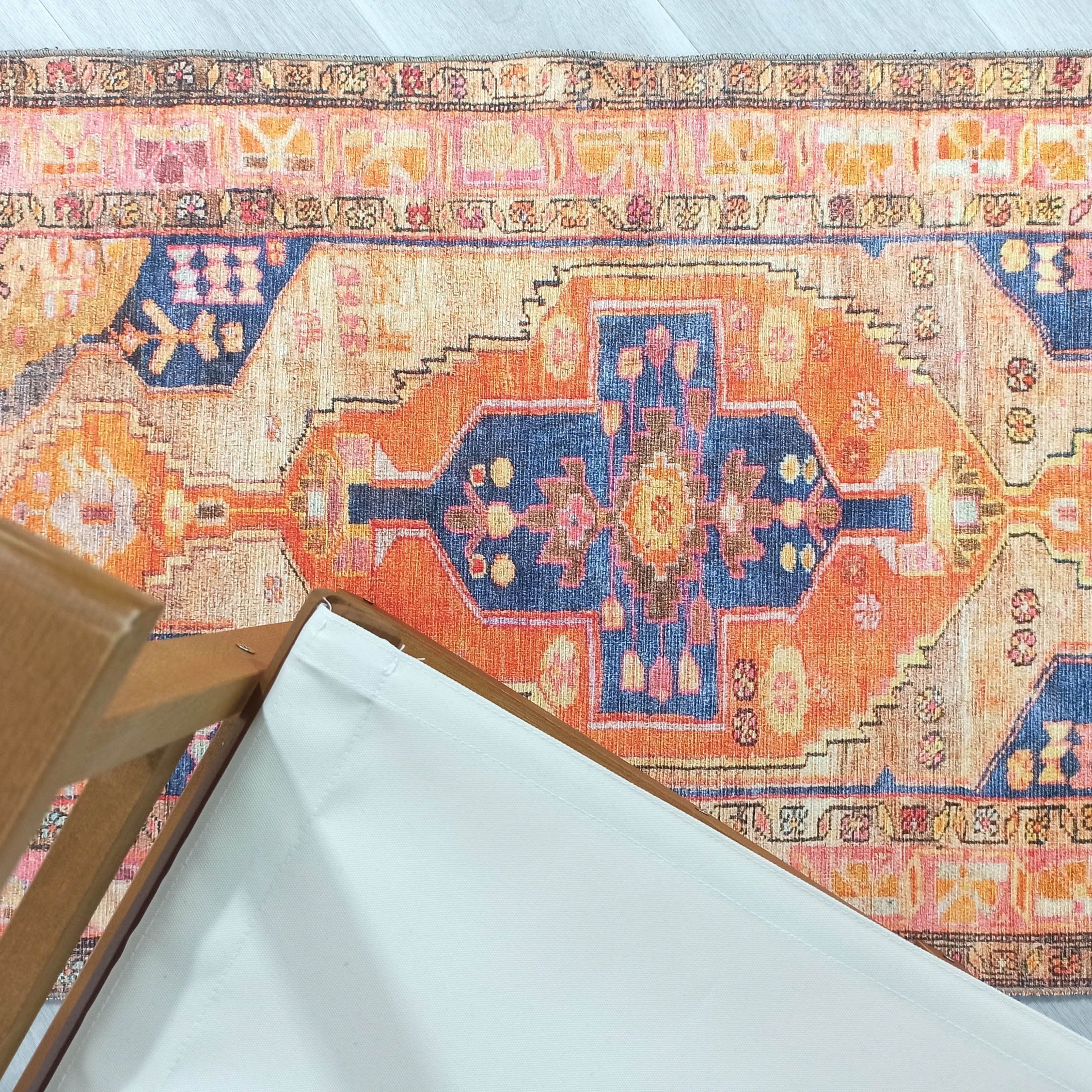Talma Turkish Yellow Orange Pink Rug