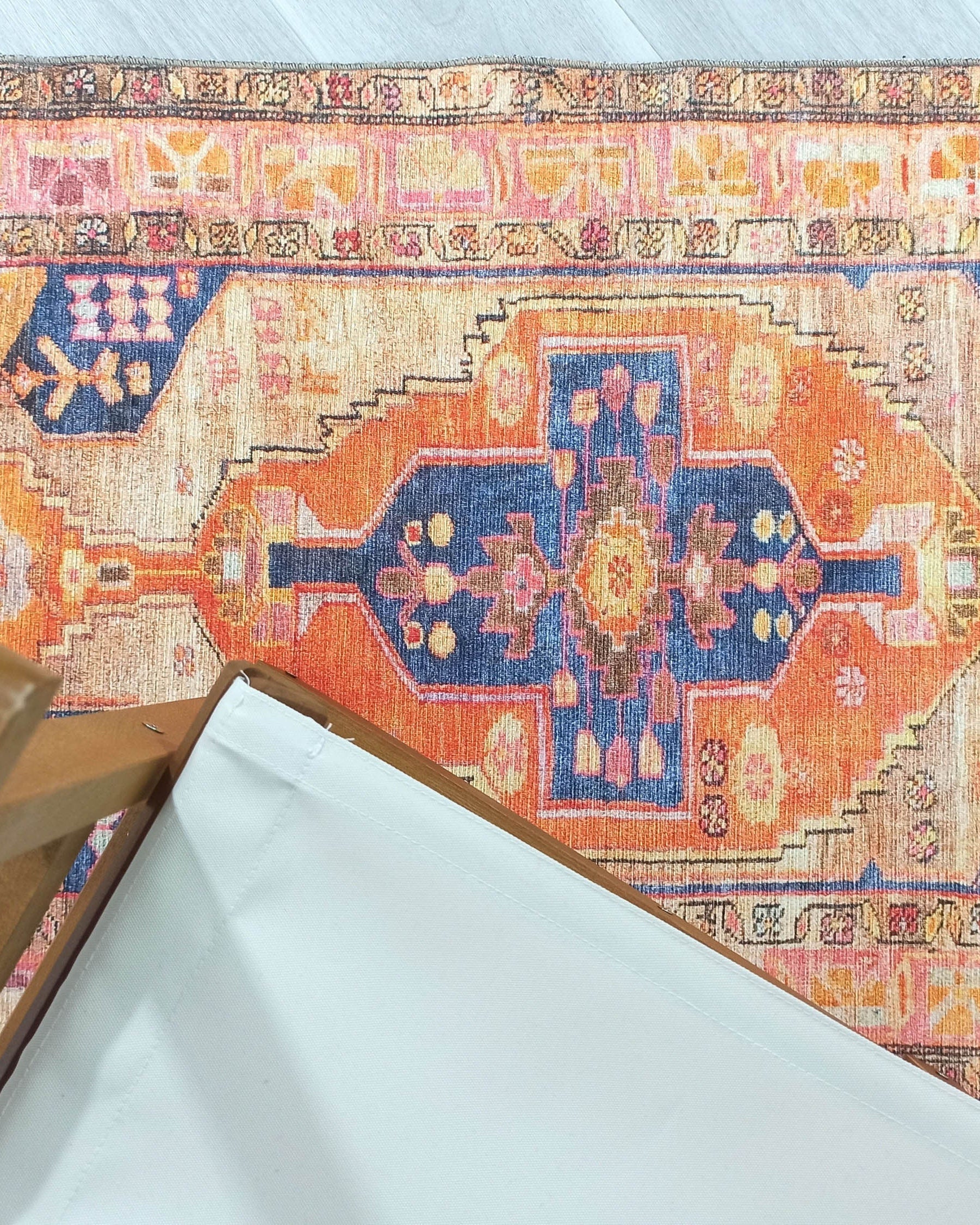 Talma Turkish Yellow Orange Pink Rug